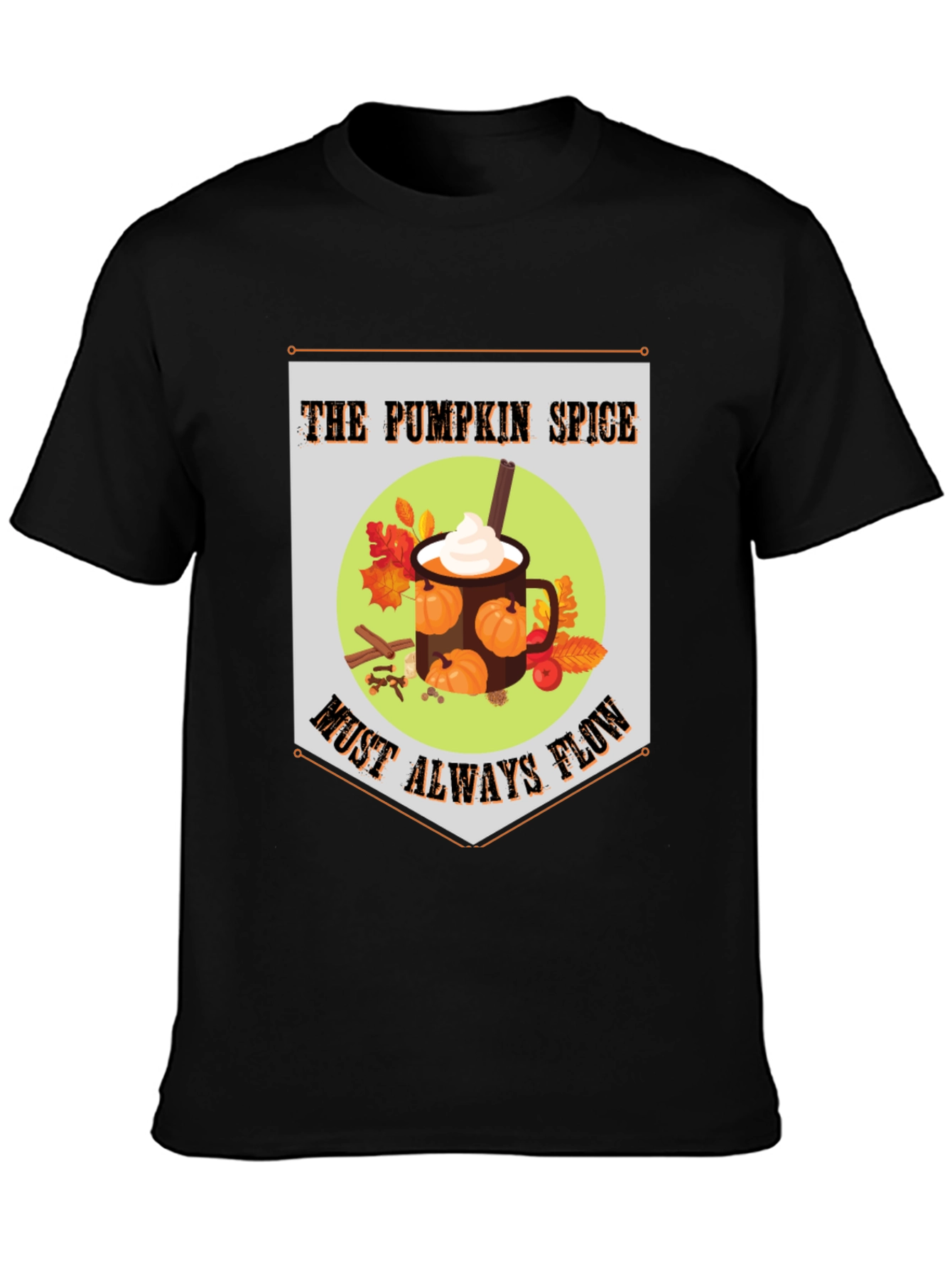 Pumpkin Spice Flow T-Shirt - Autumnal Comfort