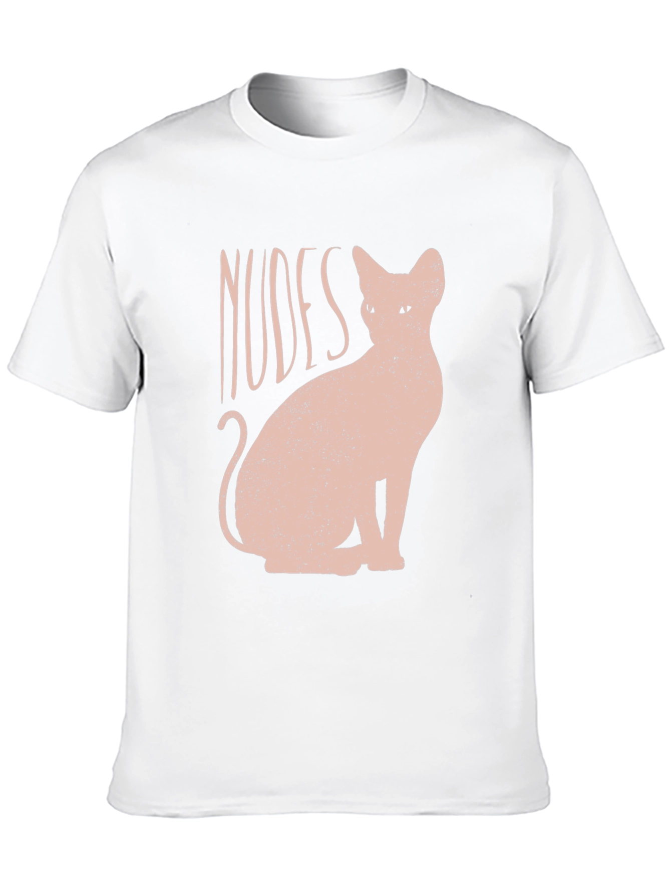 Nudes Cat Graphic Tee - Funny Unisex T-Shirt