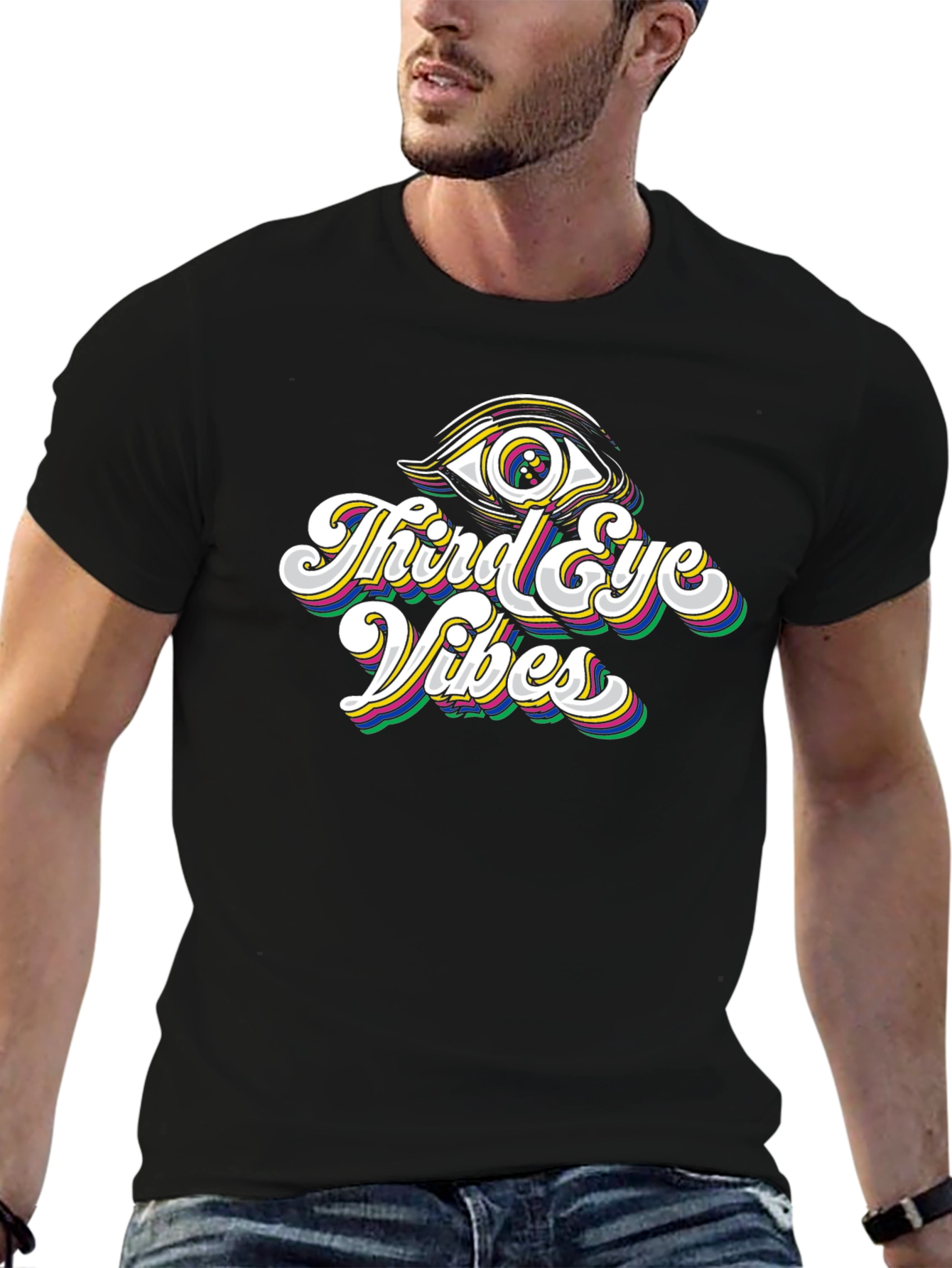 Third Eye Vibes Black Graphic Tee