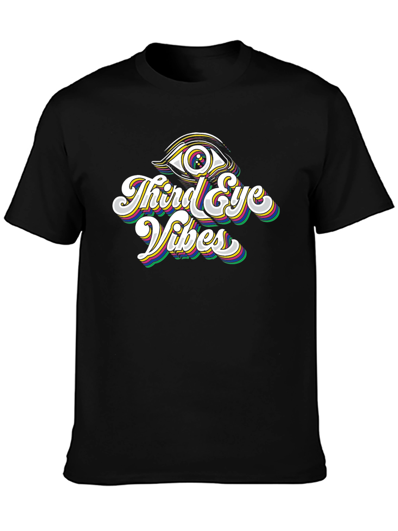 Third Eye Vibes Black Graphic Tee