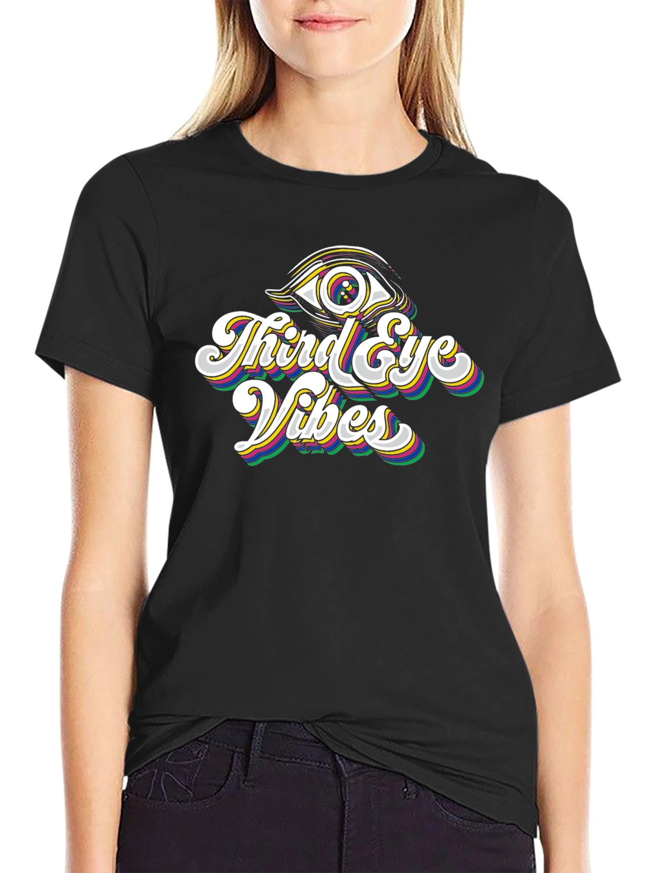 Third Eye Vibes Black Graphic Tee