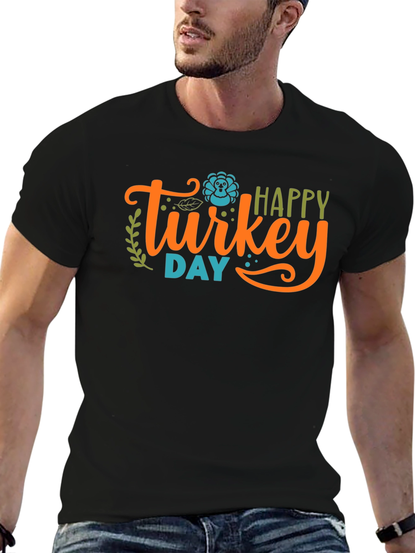 Happy Turkey Day Graphic T-Shirt
