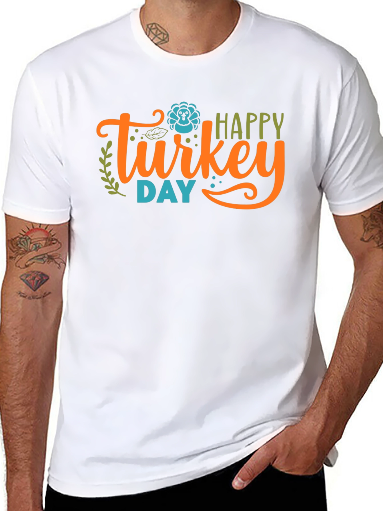 Happy Turkey Day Graphic T-Shirt