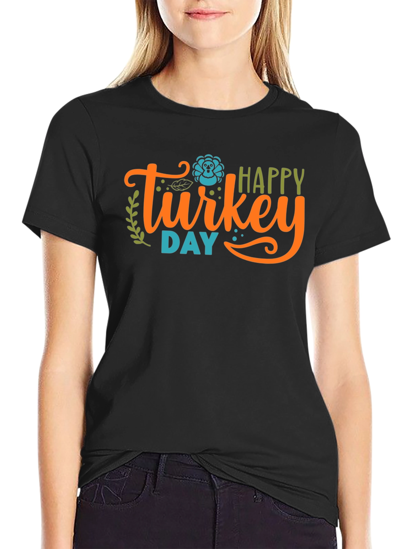Happy Turkey Day Graphic T-Shirt