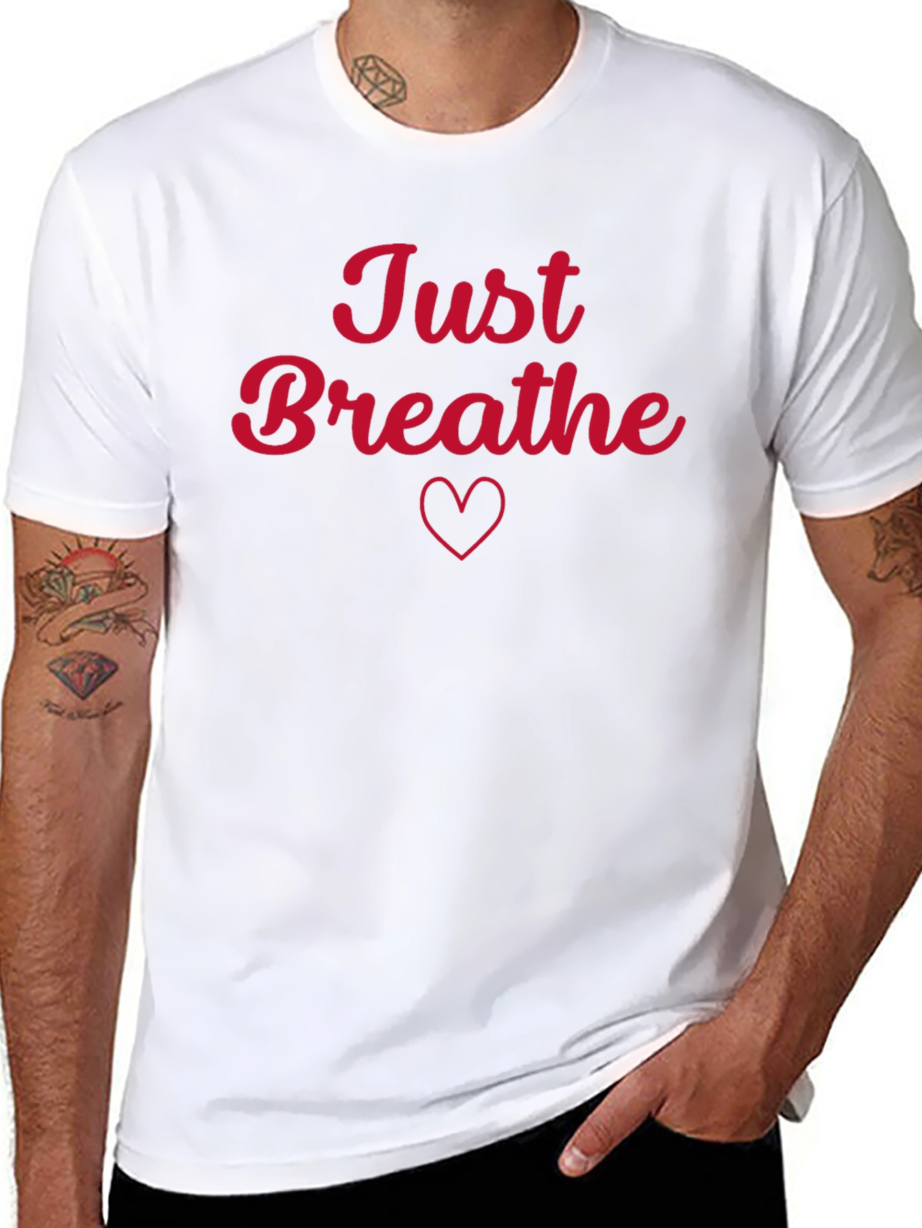 Just Breathe Black T-Shirt