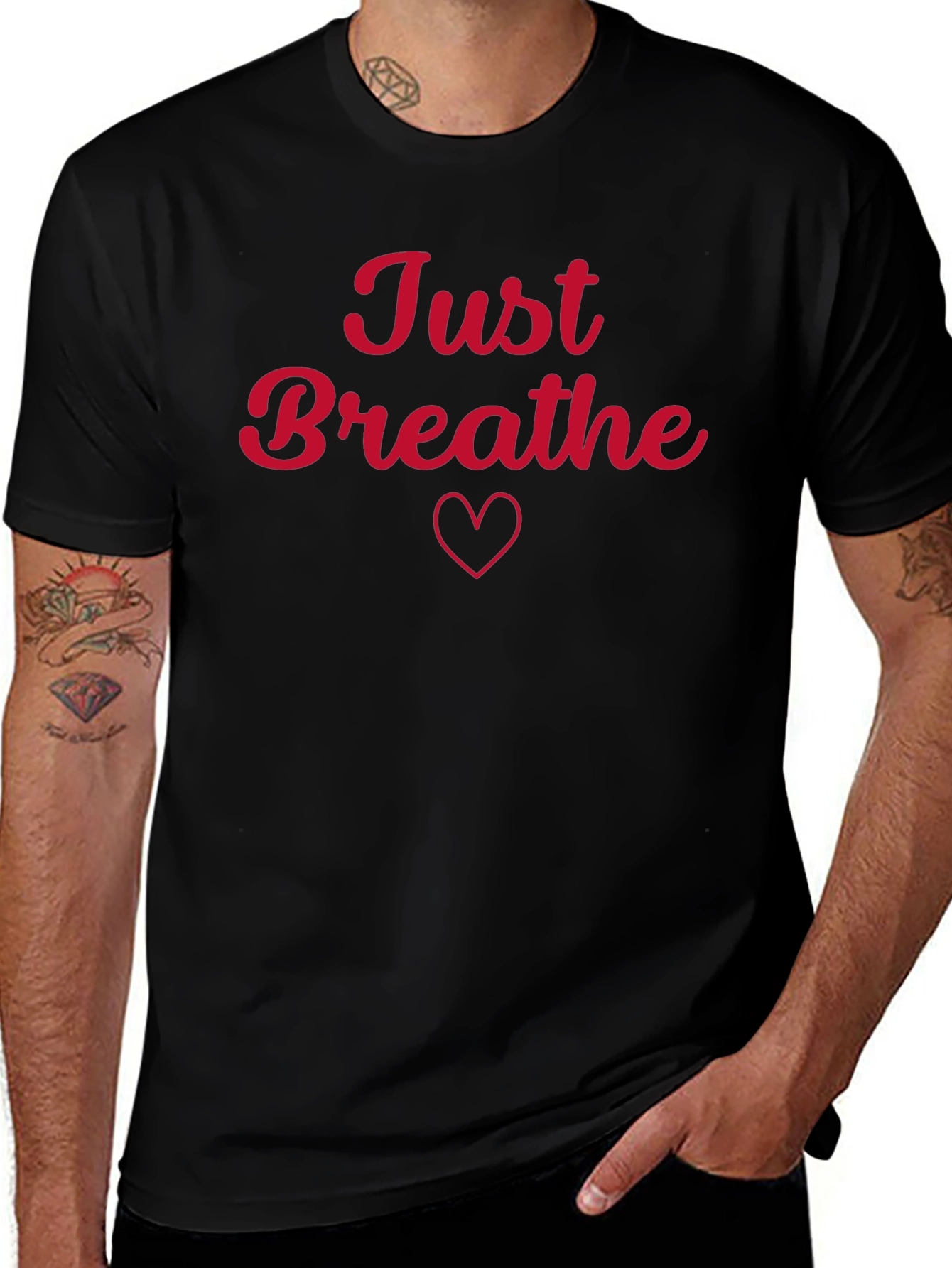 Just Breathe Black T-Shirt