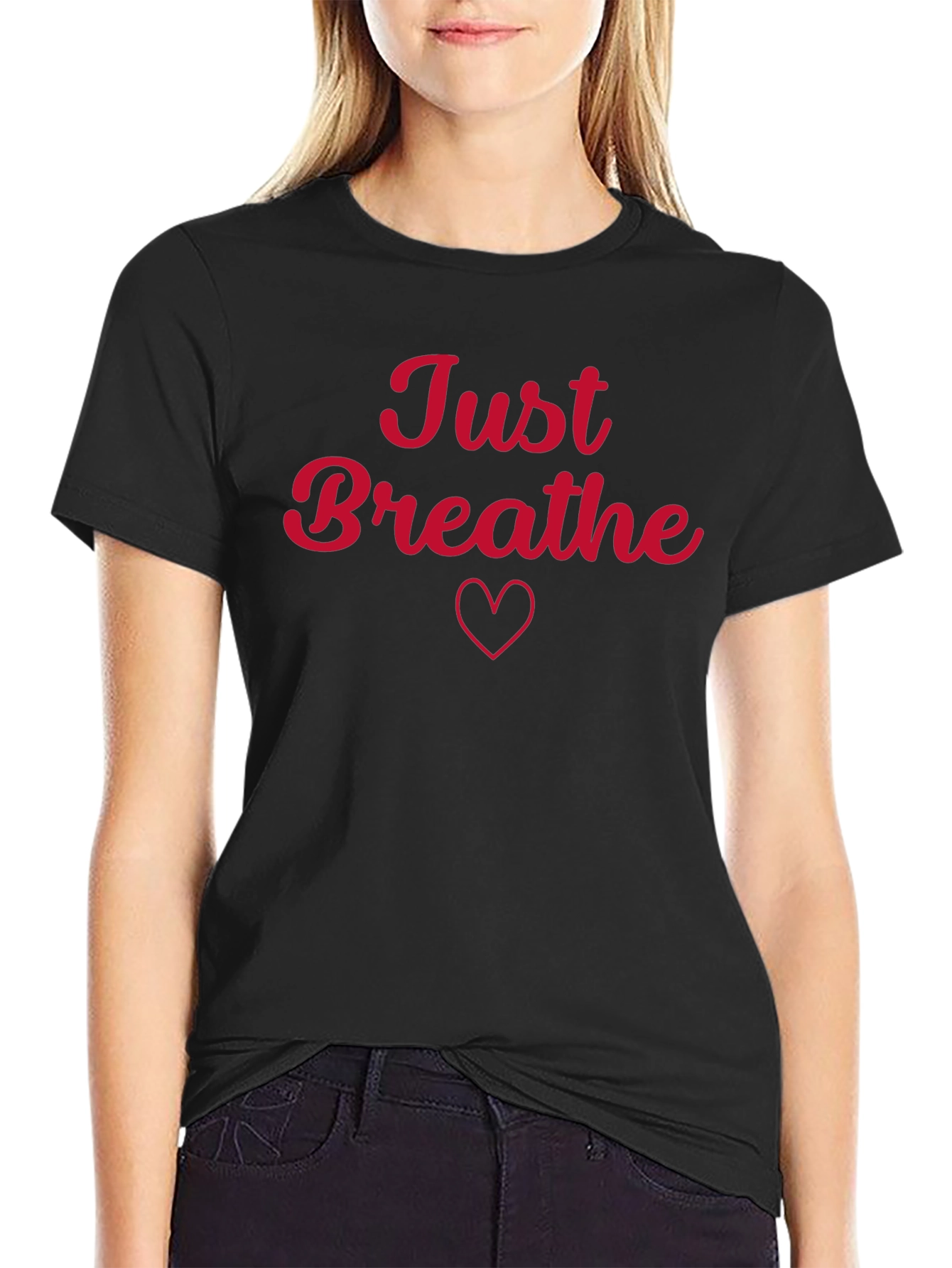 Just Breathe Black T-Shirt