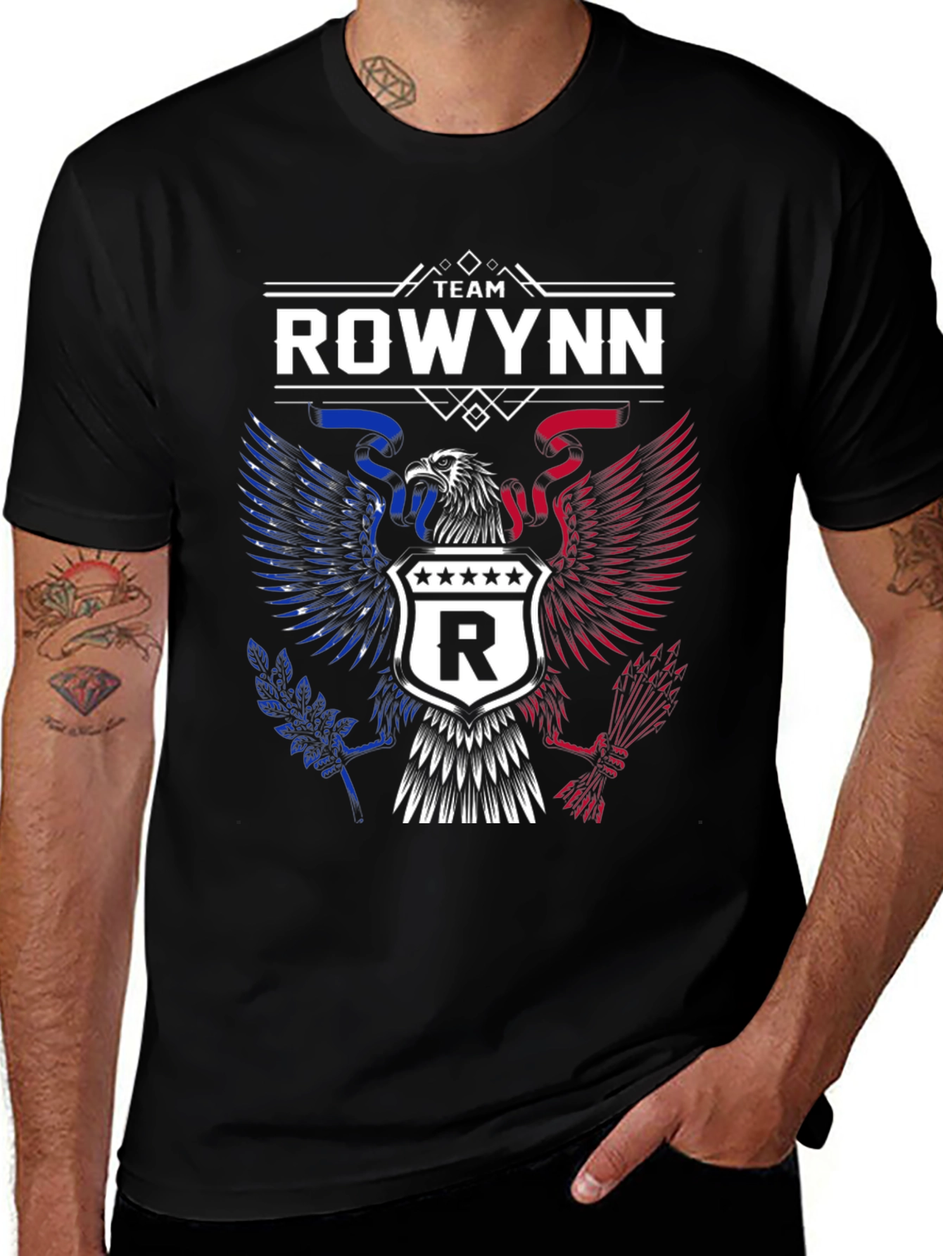 Team Rowynn Patriotic Eagle Graphic T-Shirt