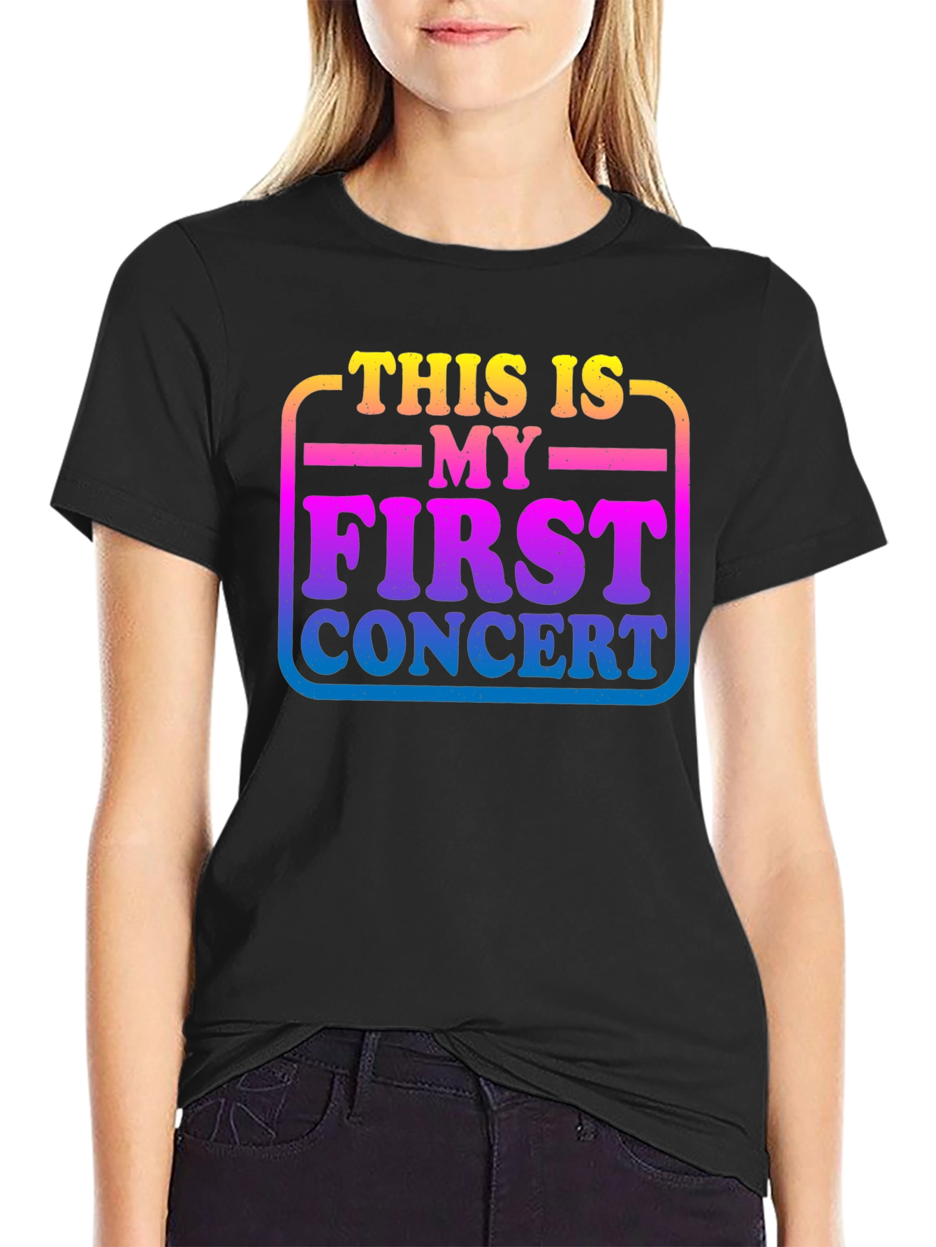 First Concert Graphic Tee - Unisex Black T-Shirt