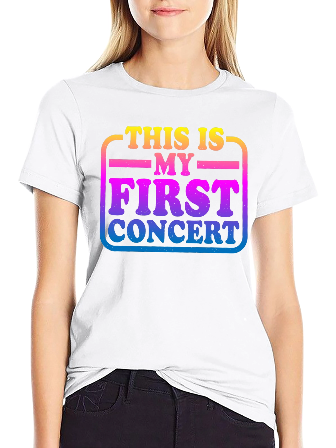 First Concert Graphic Tee - Unisex Black T-Shirt