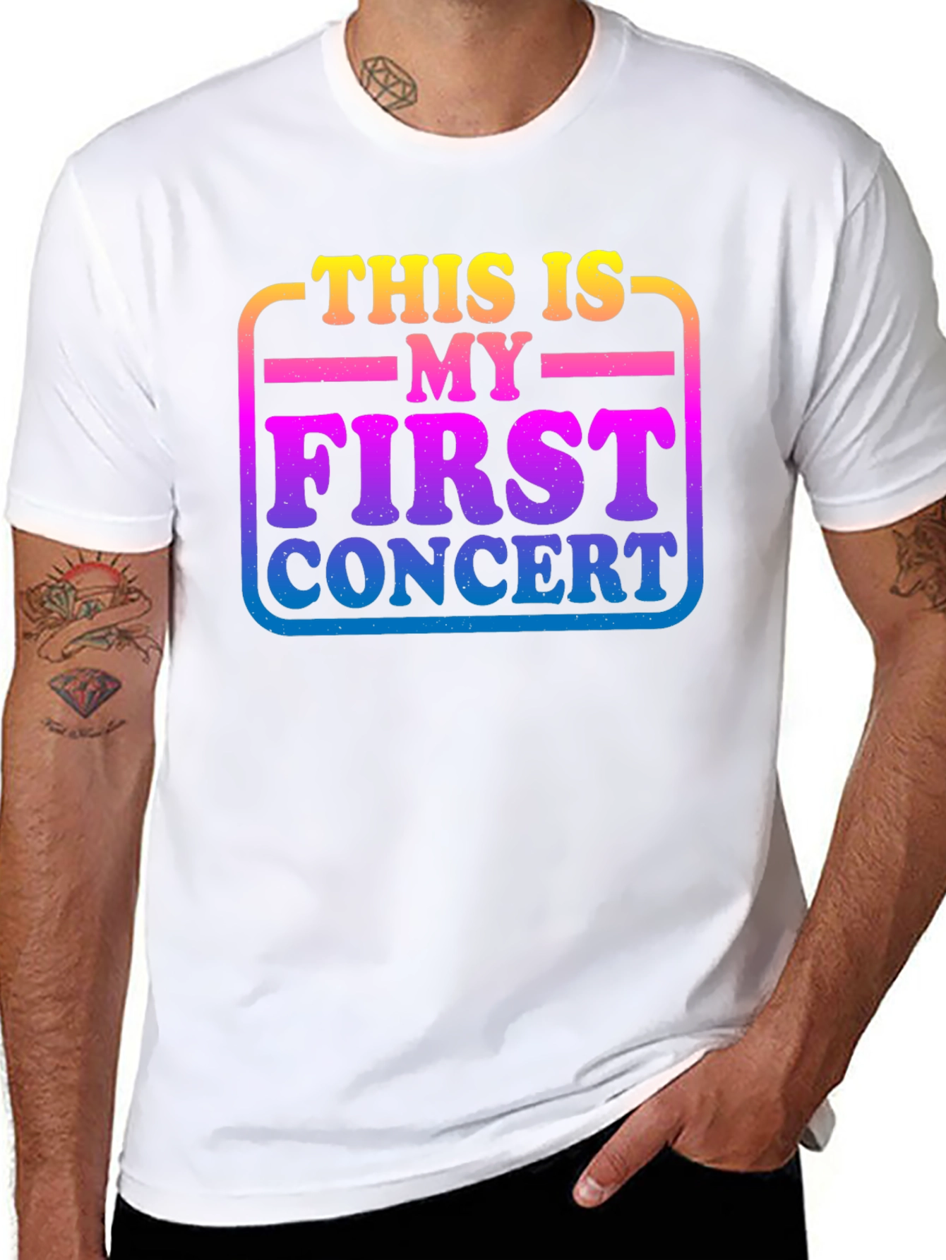 First Concert Graphic Tee - Unisex Black T-Shirt