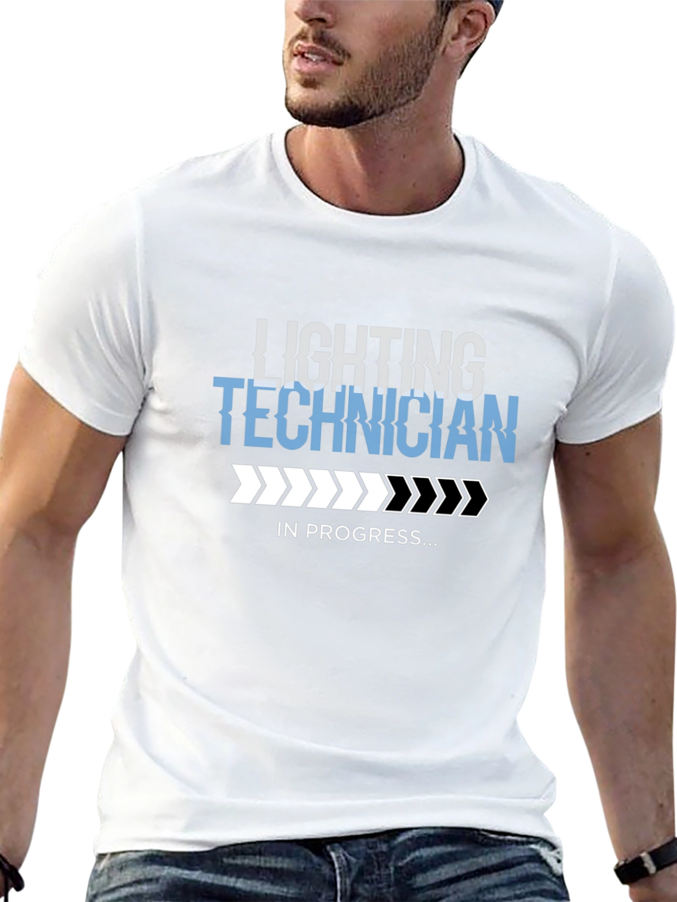 Lighting Technician T-Shirt - In Progress Design