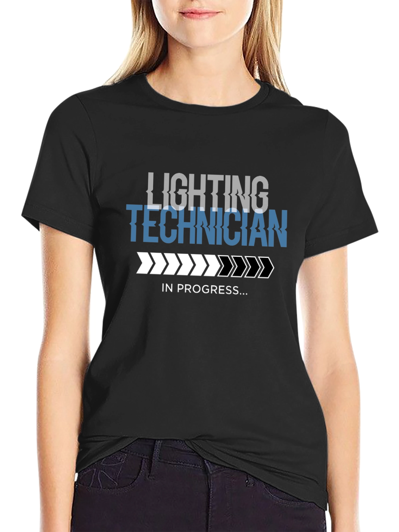 Lighting Technician T-Shirt - In Progress Design