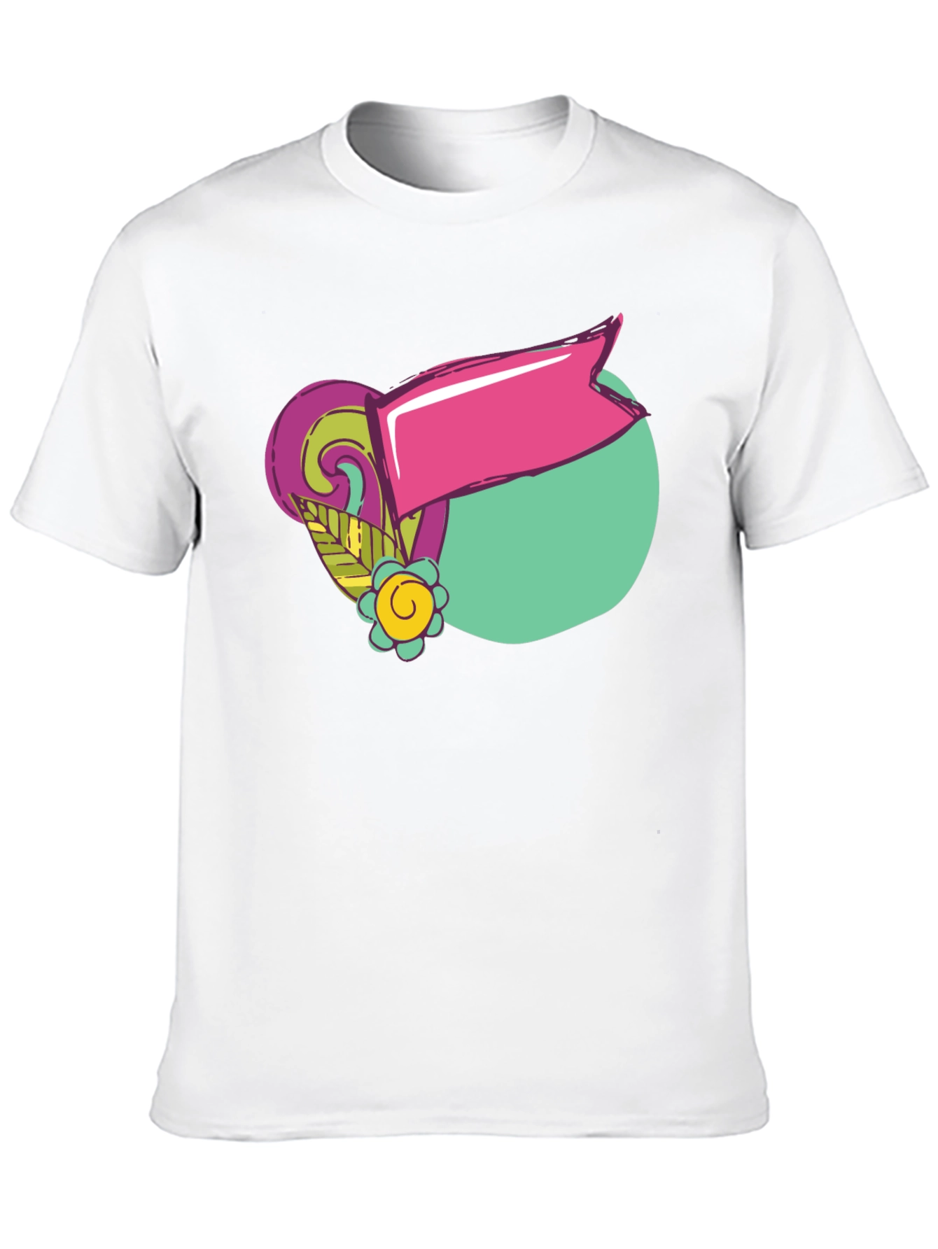 Retro Graphic Tee - Black Cotton T-Shirt