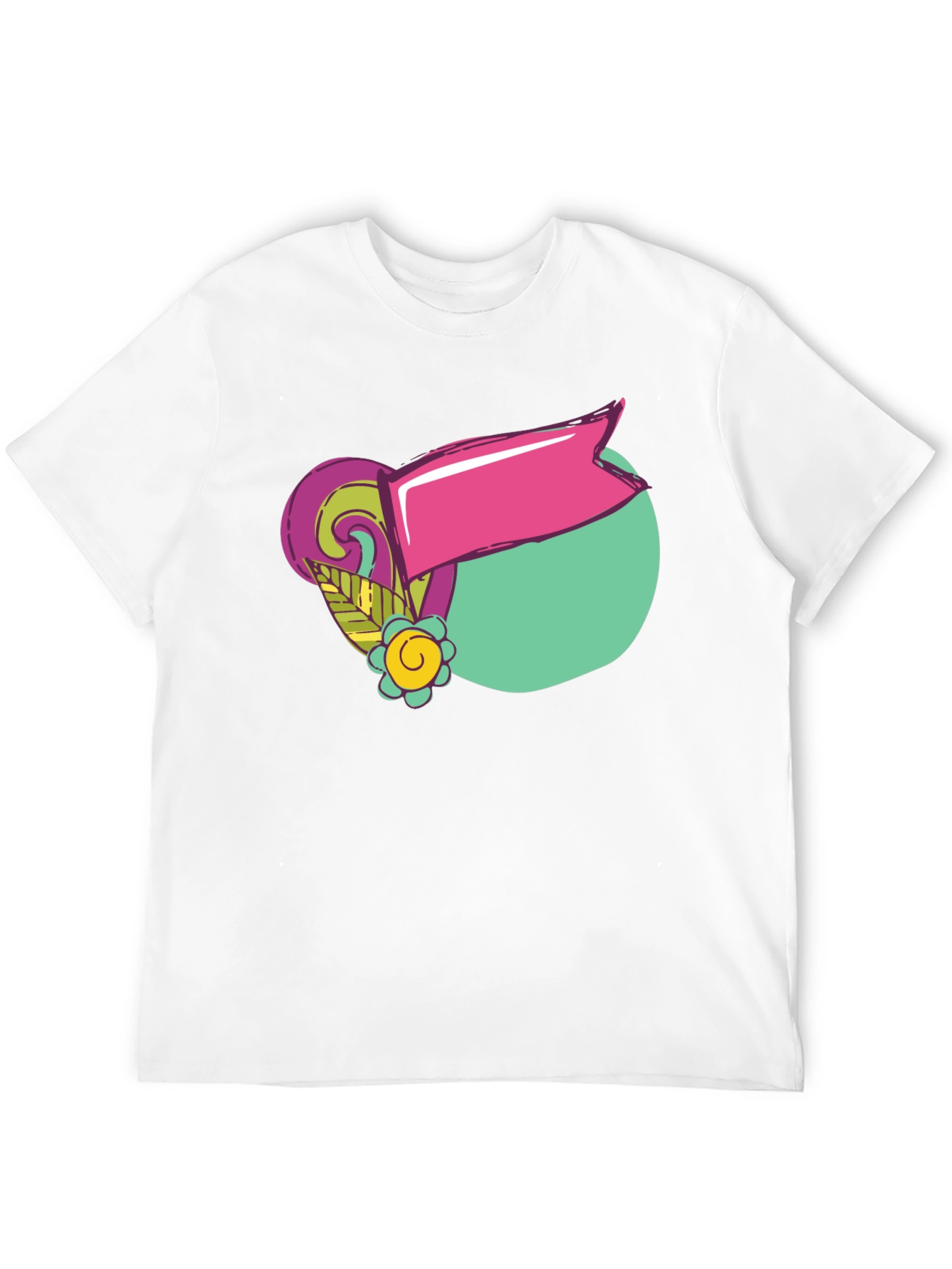 Retro Graphic Tee - Black Cotton T-Shirt
