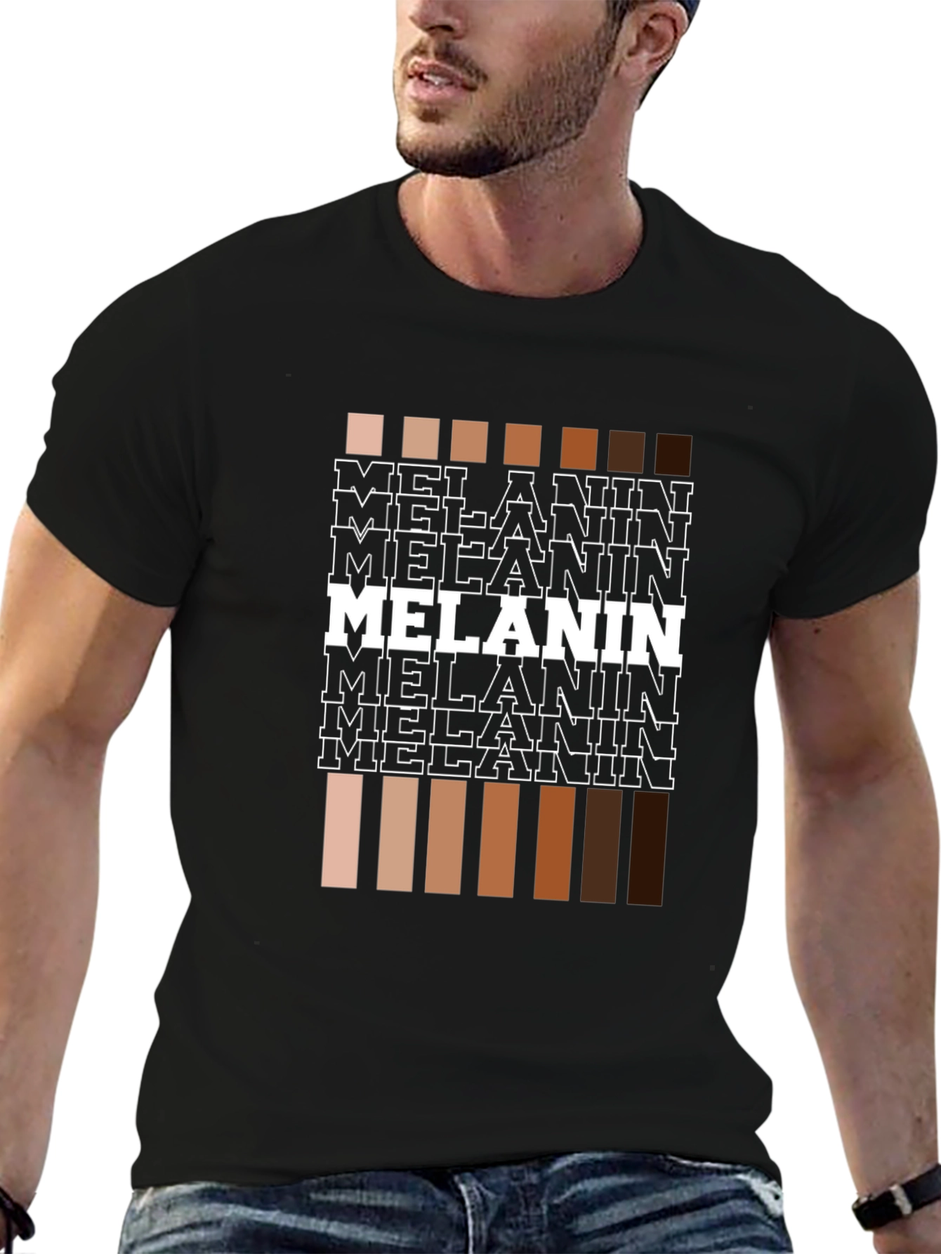 Melanin Shades Graphic Tee - Unisex Black T-Shirt
