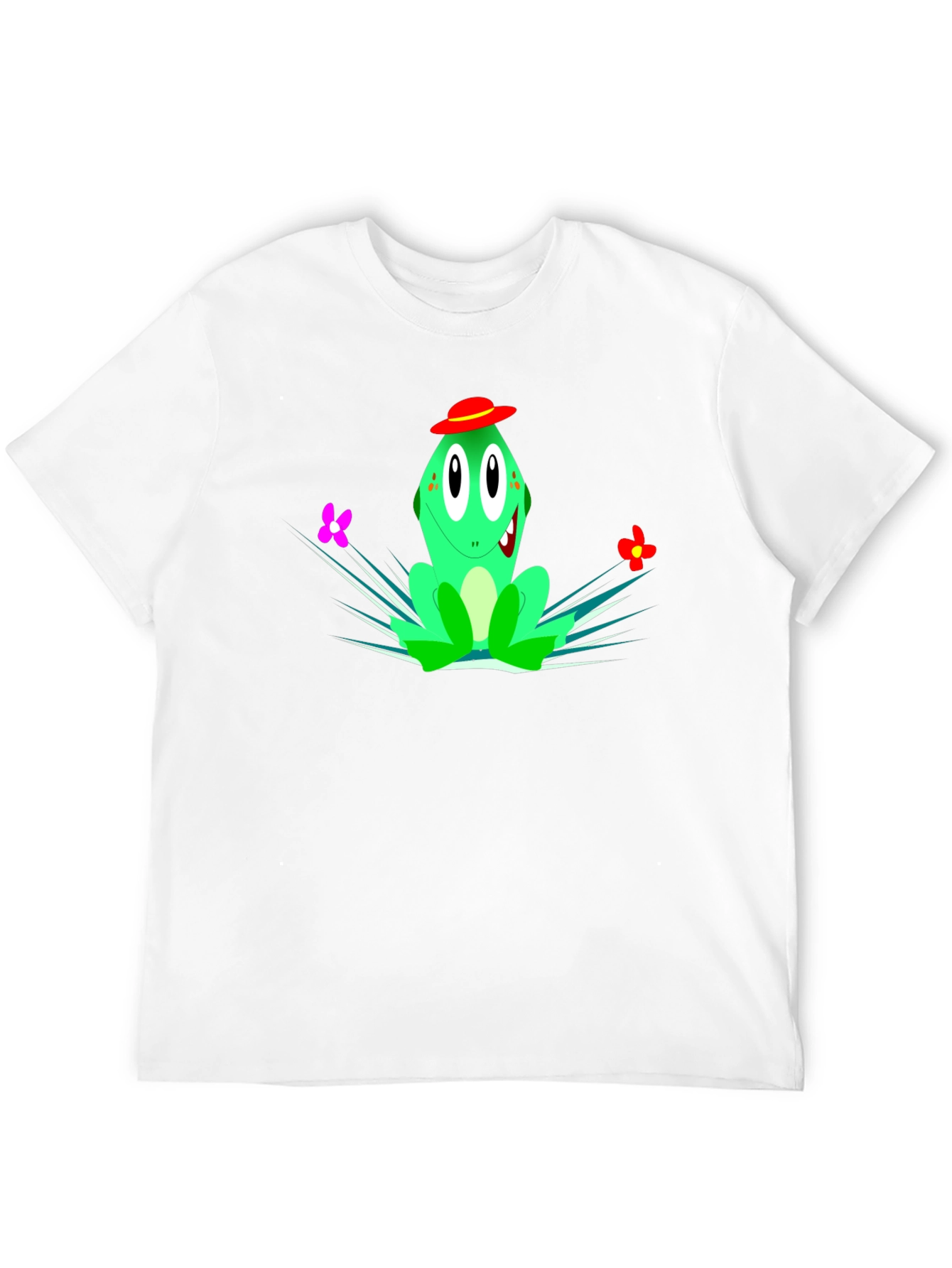 Fun Frog Graphic Black T-Shirt
