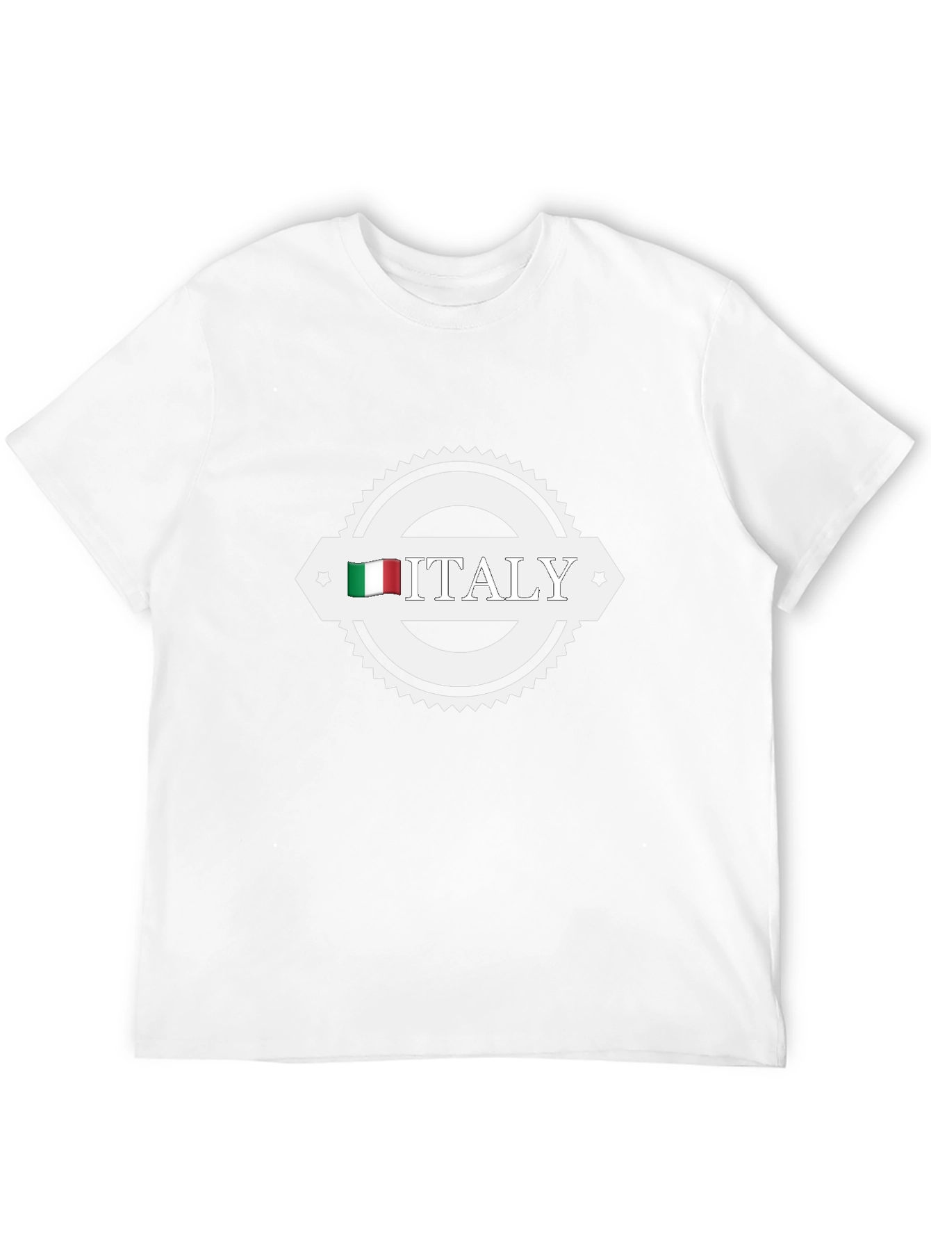 Italy Flag Graphic T-Shirt - Black