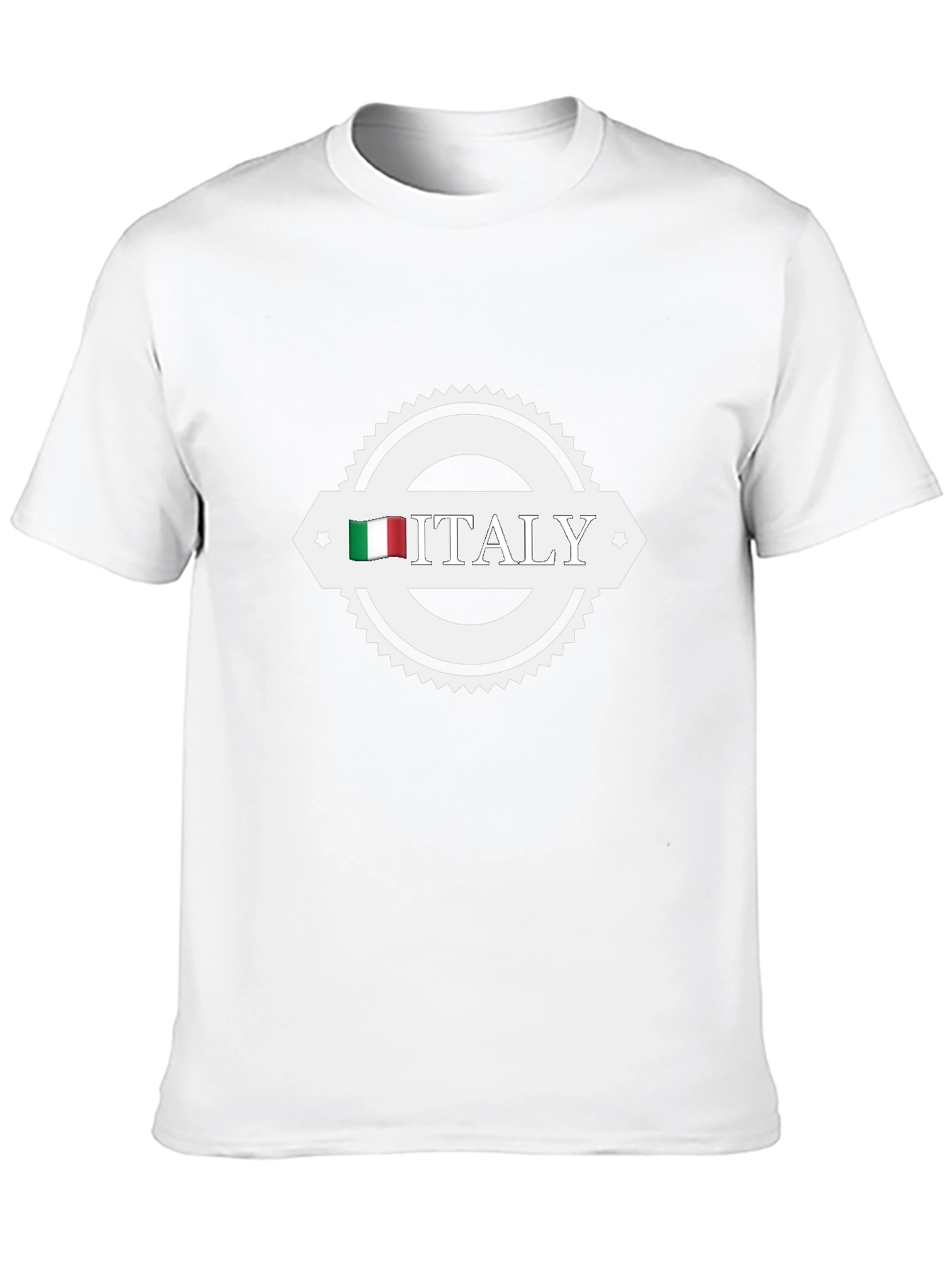 Italy Flag Graphic T-Shirt - Black