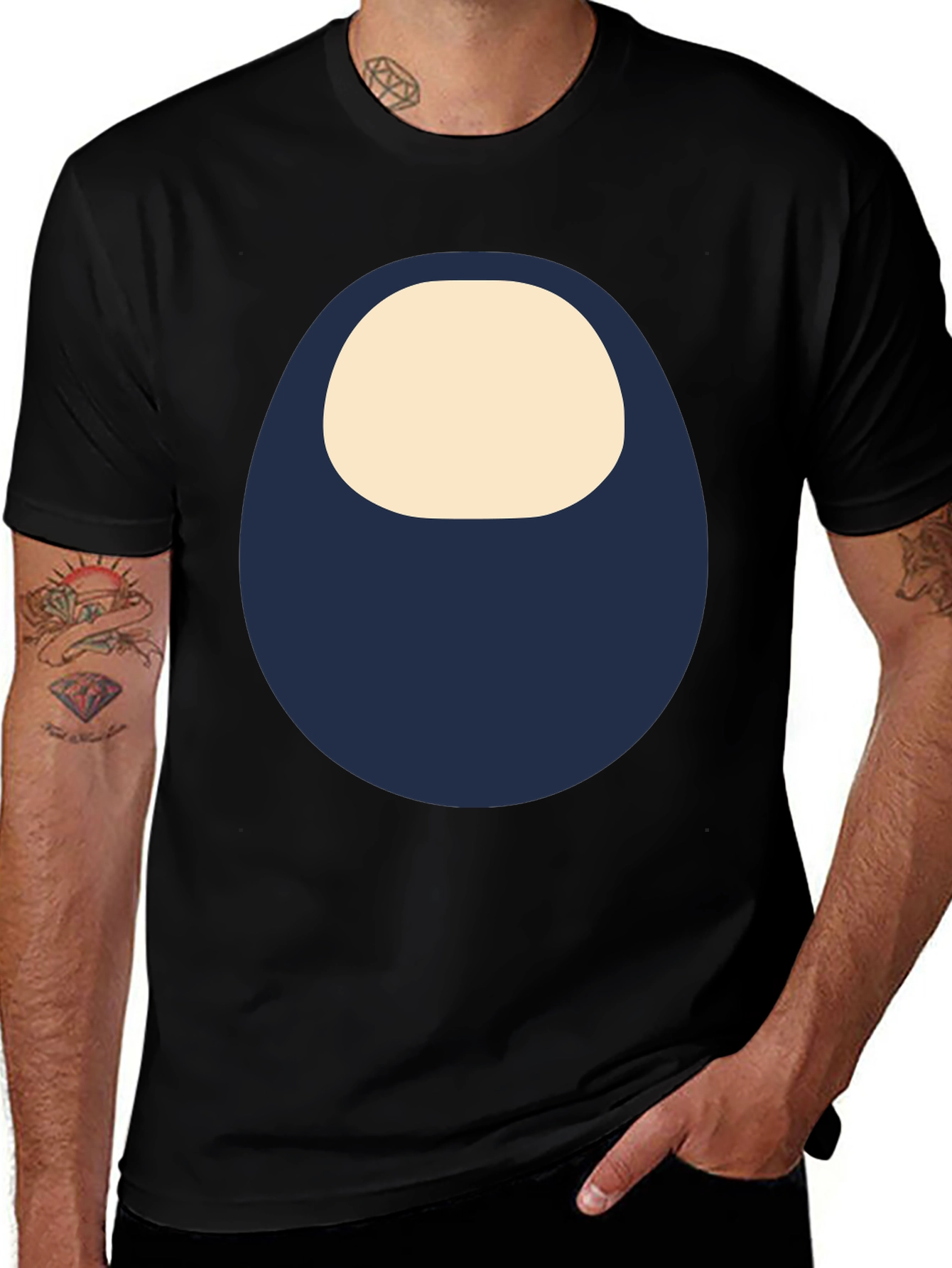 Minimalist Graphic Tee - Circle Design