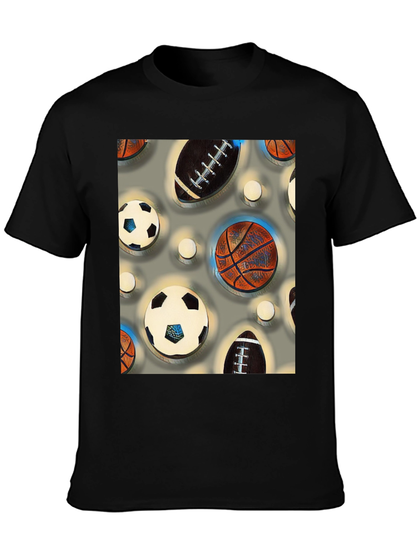 Sports Balls Patterned Tee