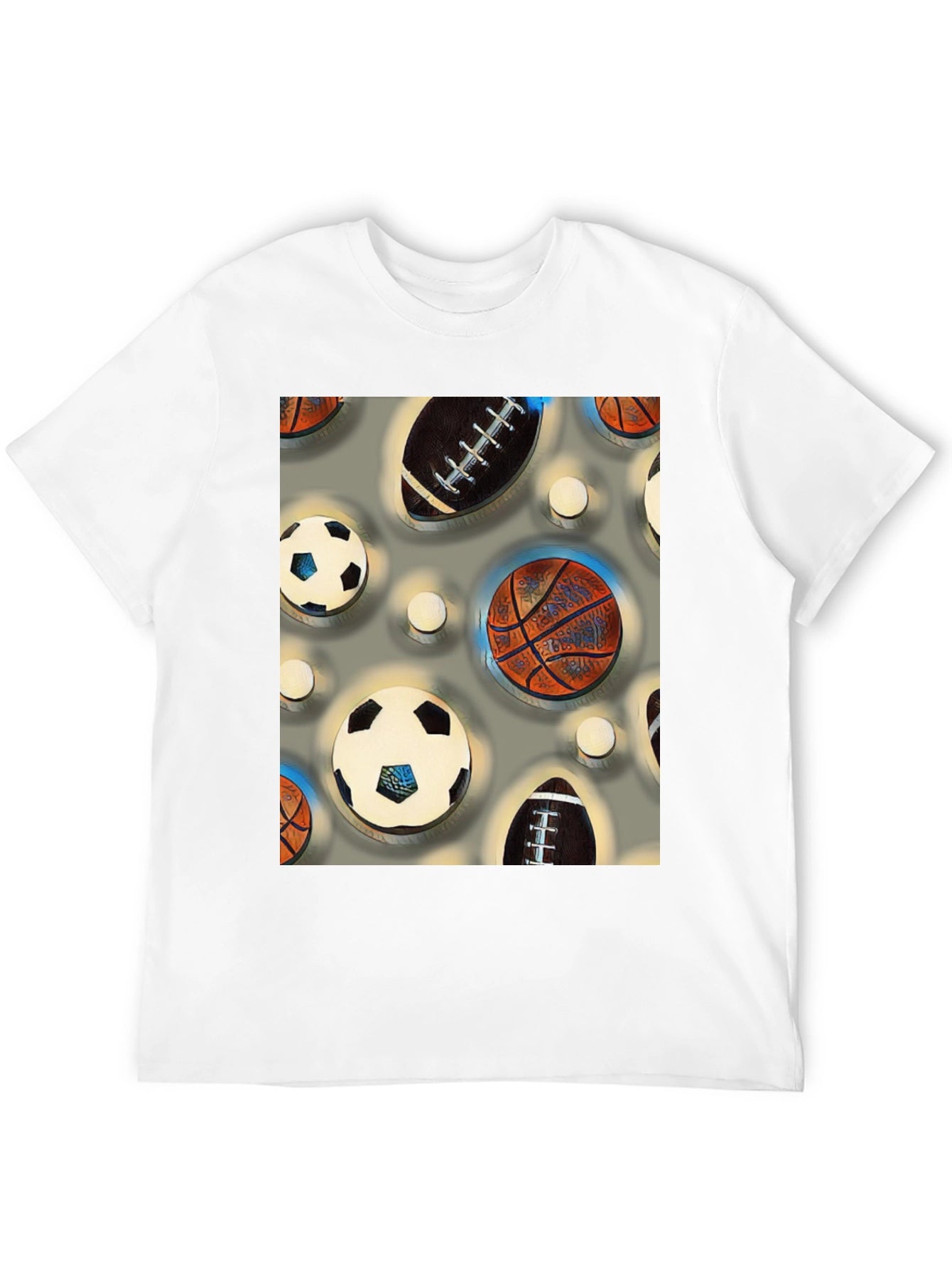 Sports Balls Patterned Tee