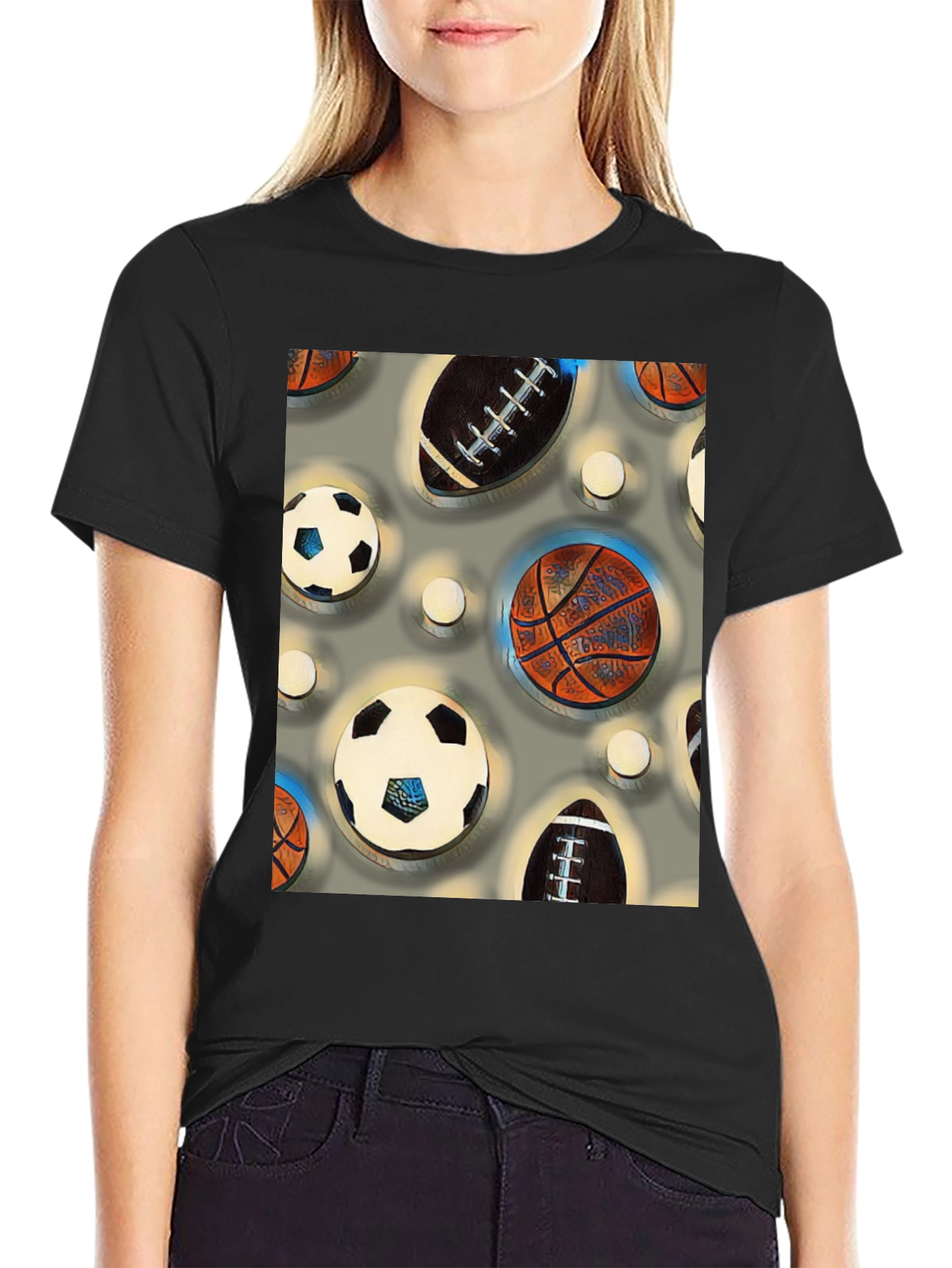 Sports Balls Patterned Tee