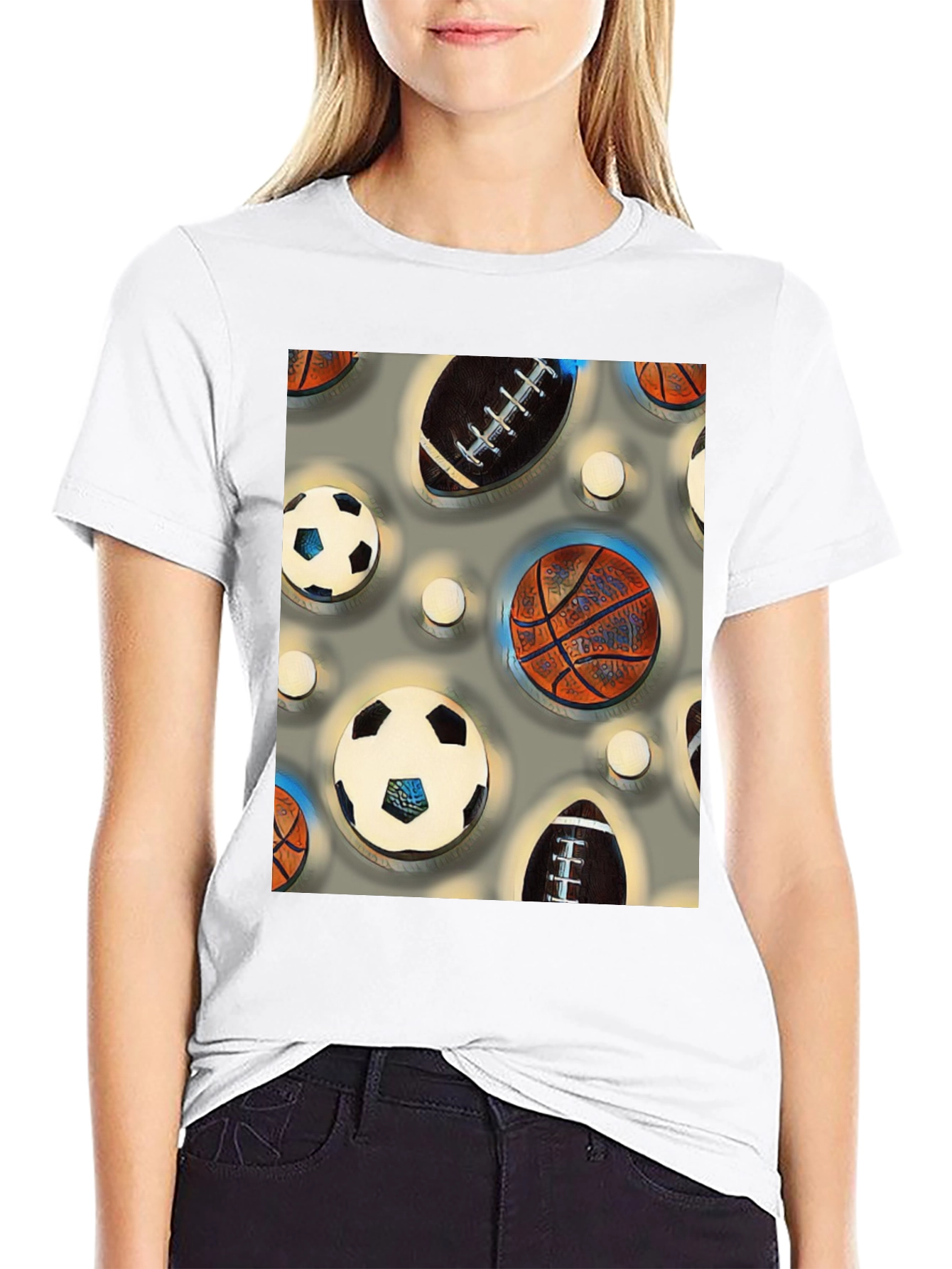 Sports Balls Patterned Tee