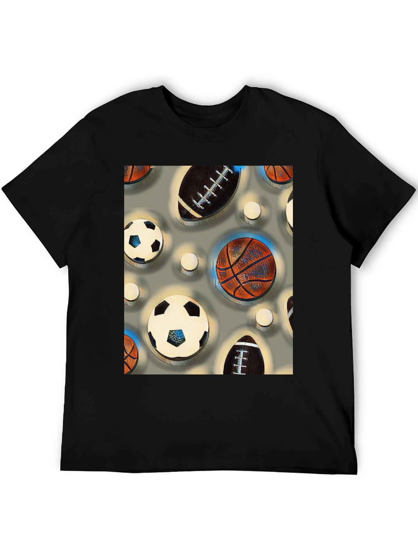 Sports Balls Patterned Tee