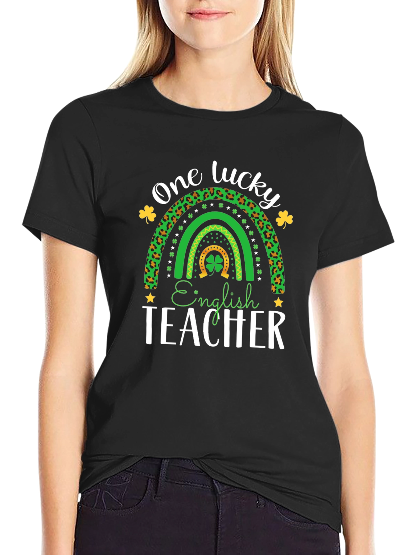 Lucky English Teacher St. Patricks Day T-Shirt