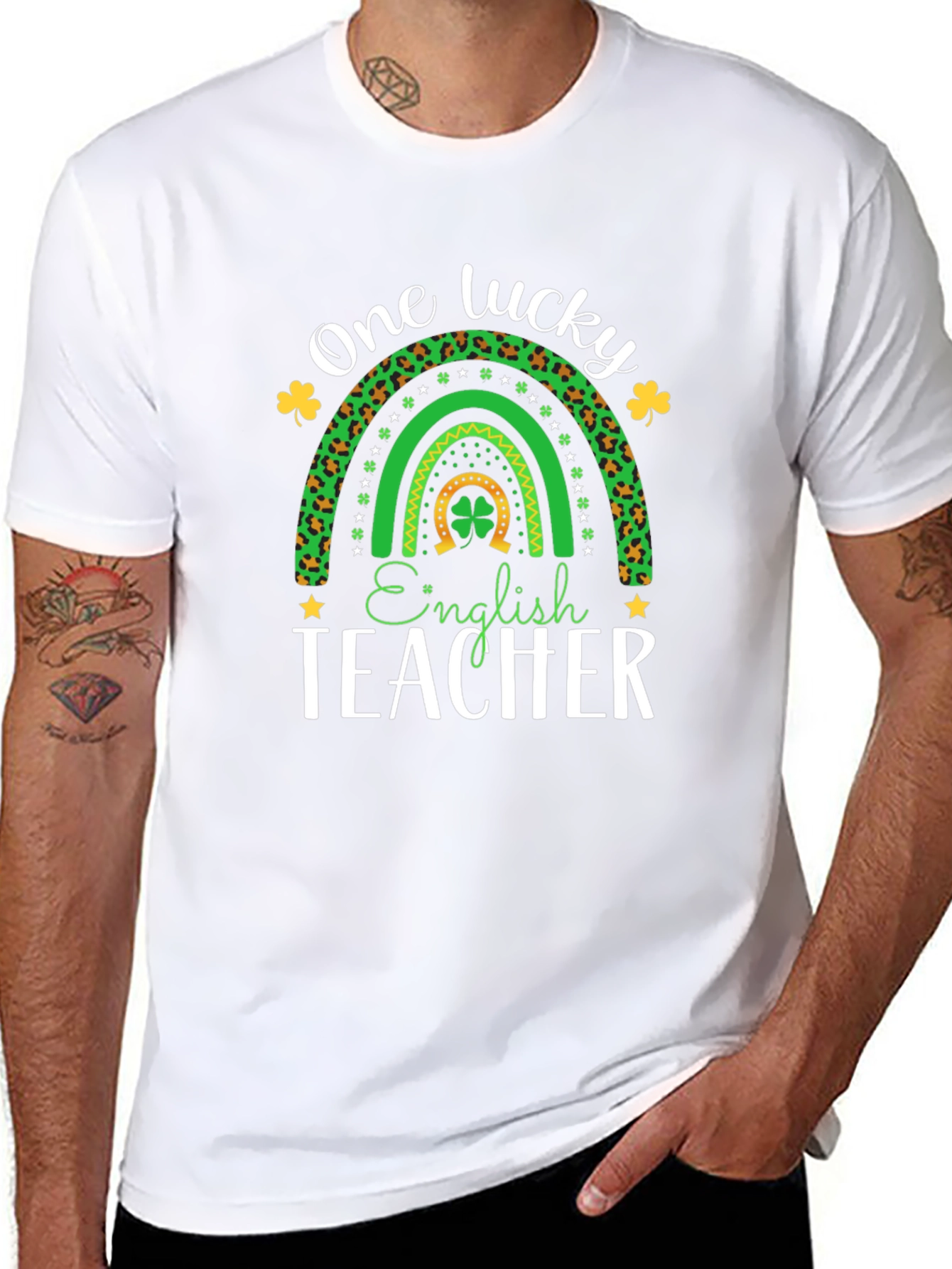 Lucky English Teacher St. Patricks Day T-Shirt