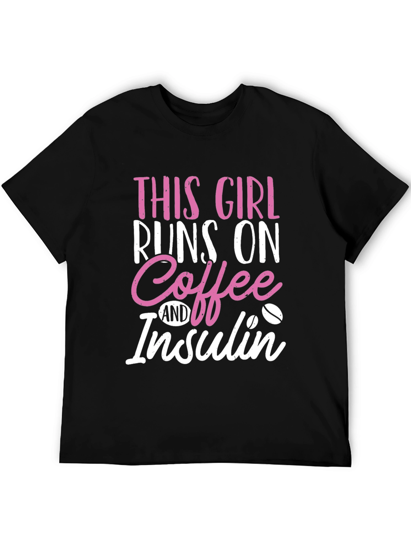 This Girl Runs on Coffee & Insulin Graphic Tee