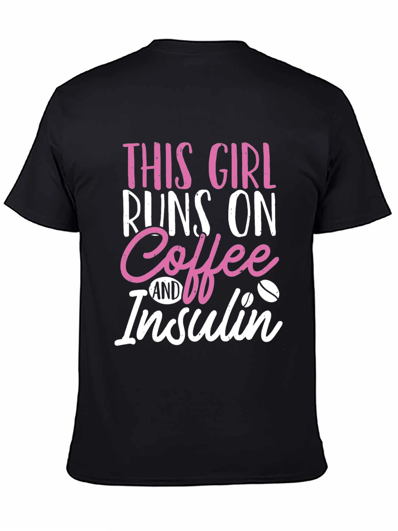 This Girl Runs on Coffee & Insulin Graphic Tee