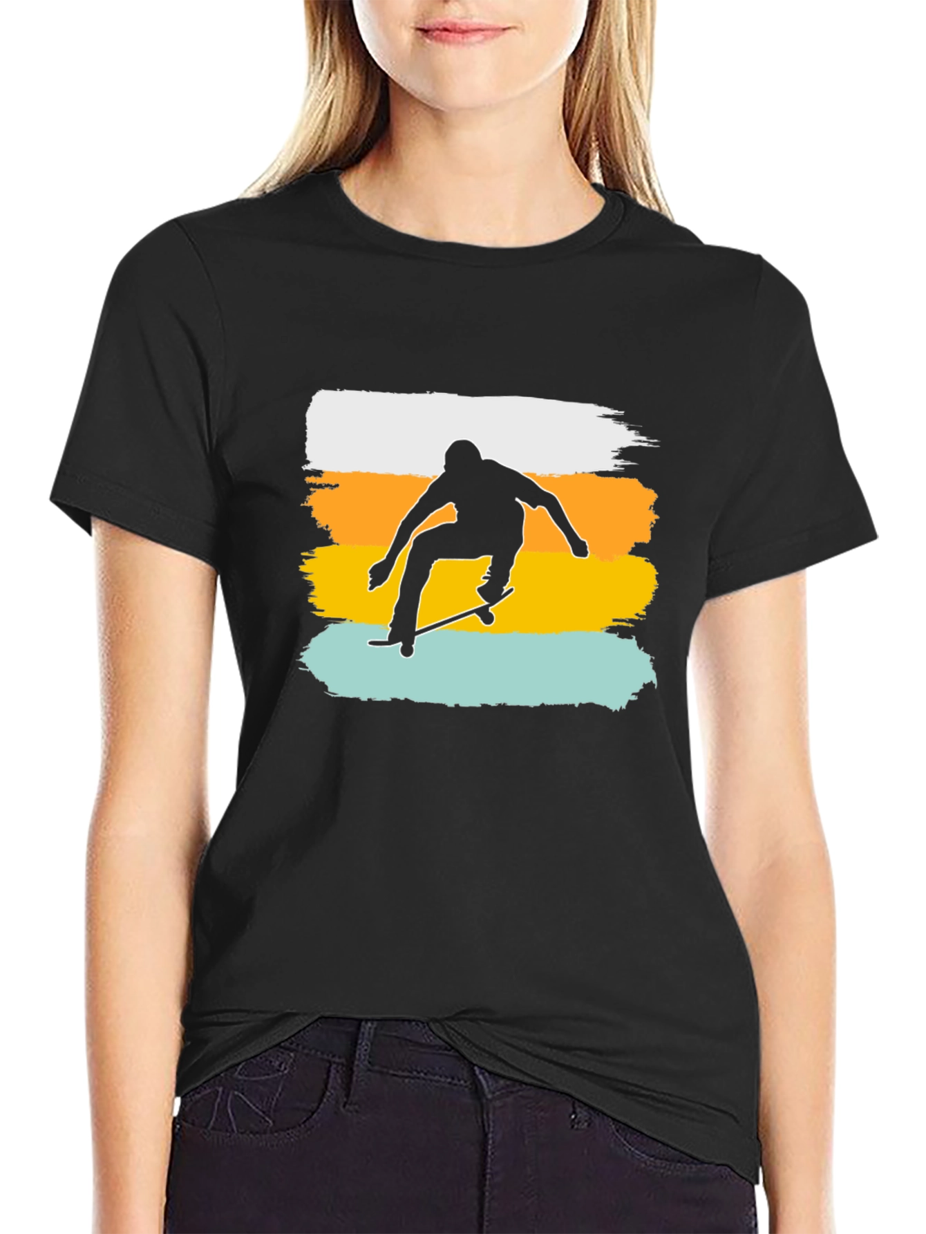 Skater Silhouette Graphic Tee