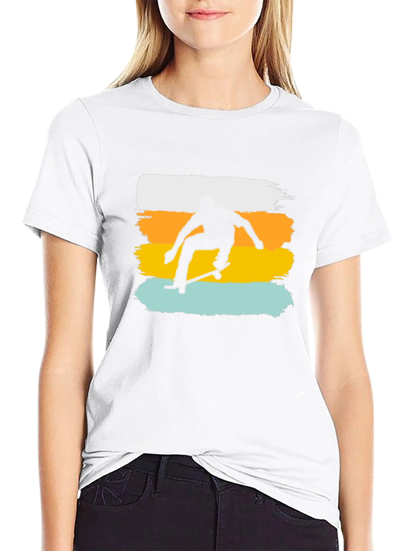 Skater Silhouette Graphic Tee