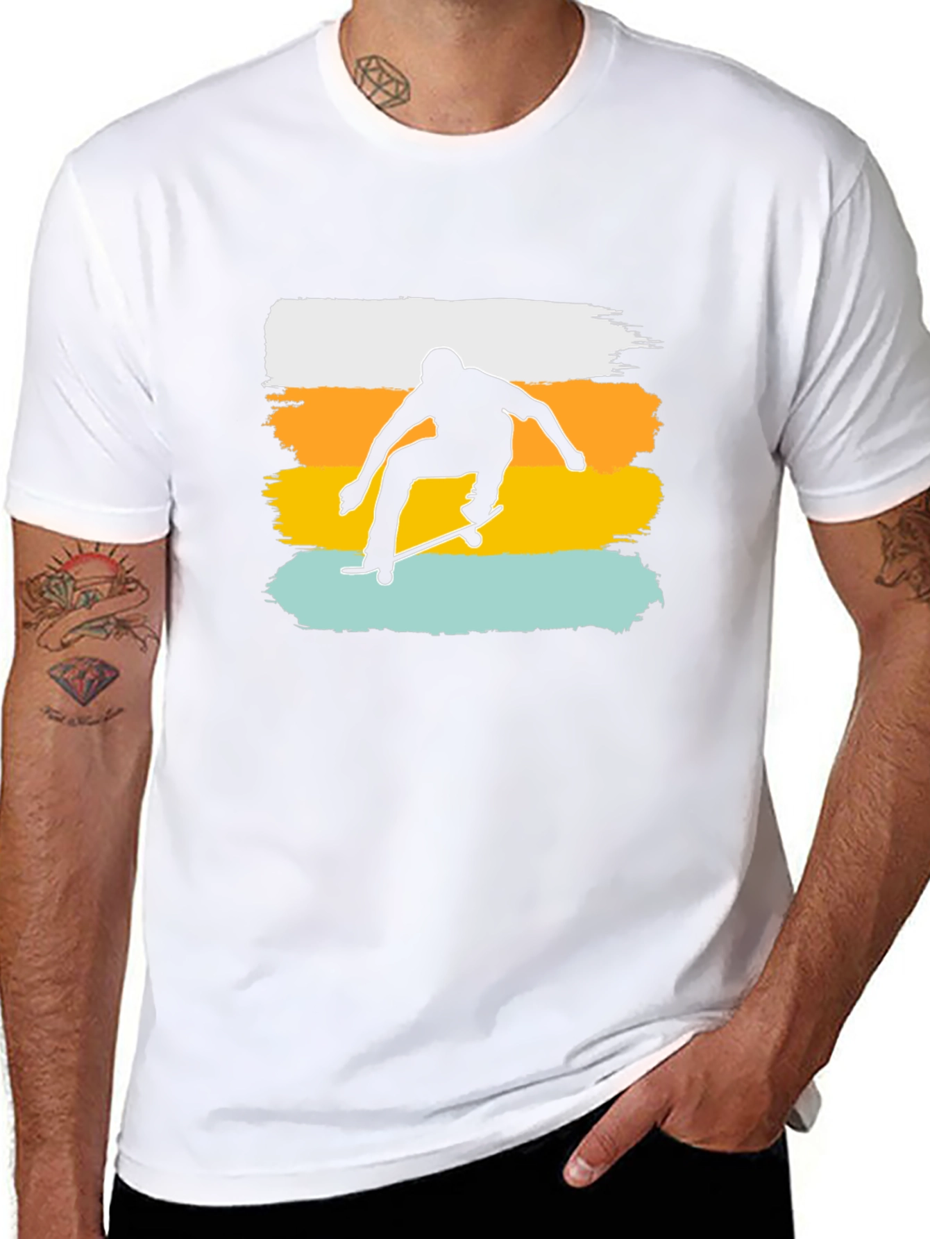 Skater Silhouette Graphic Tee