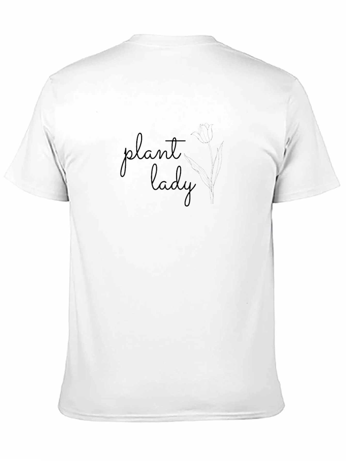 Plant Lady Black T-Shirt - Nature Lover Tee