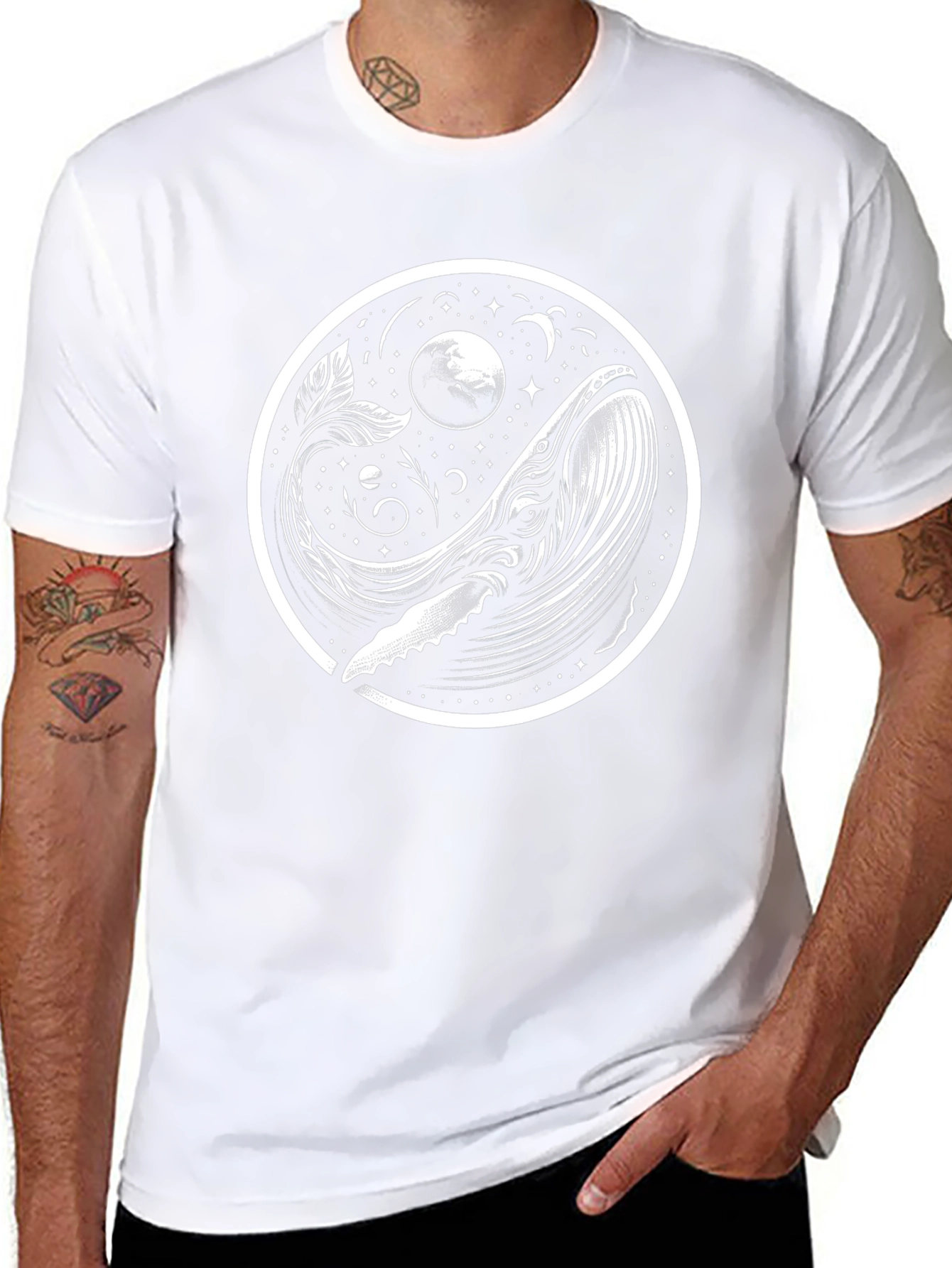 Whale & Moon Graphic Tee