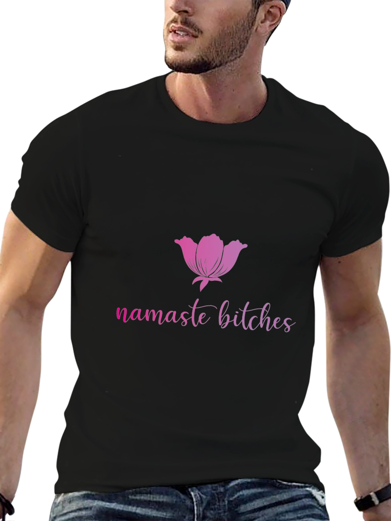 Namaste Bitches Black T-Shirt