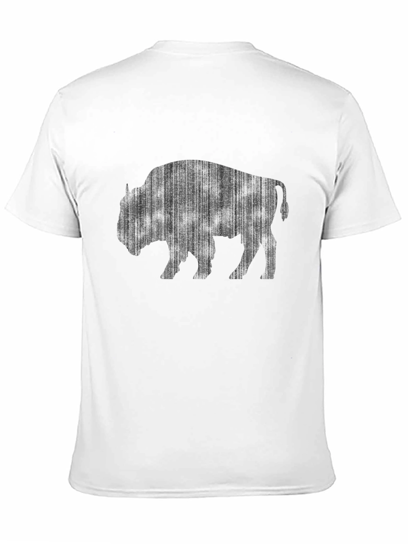 Bison Graphic Tee - Black Cotton T-Shirt