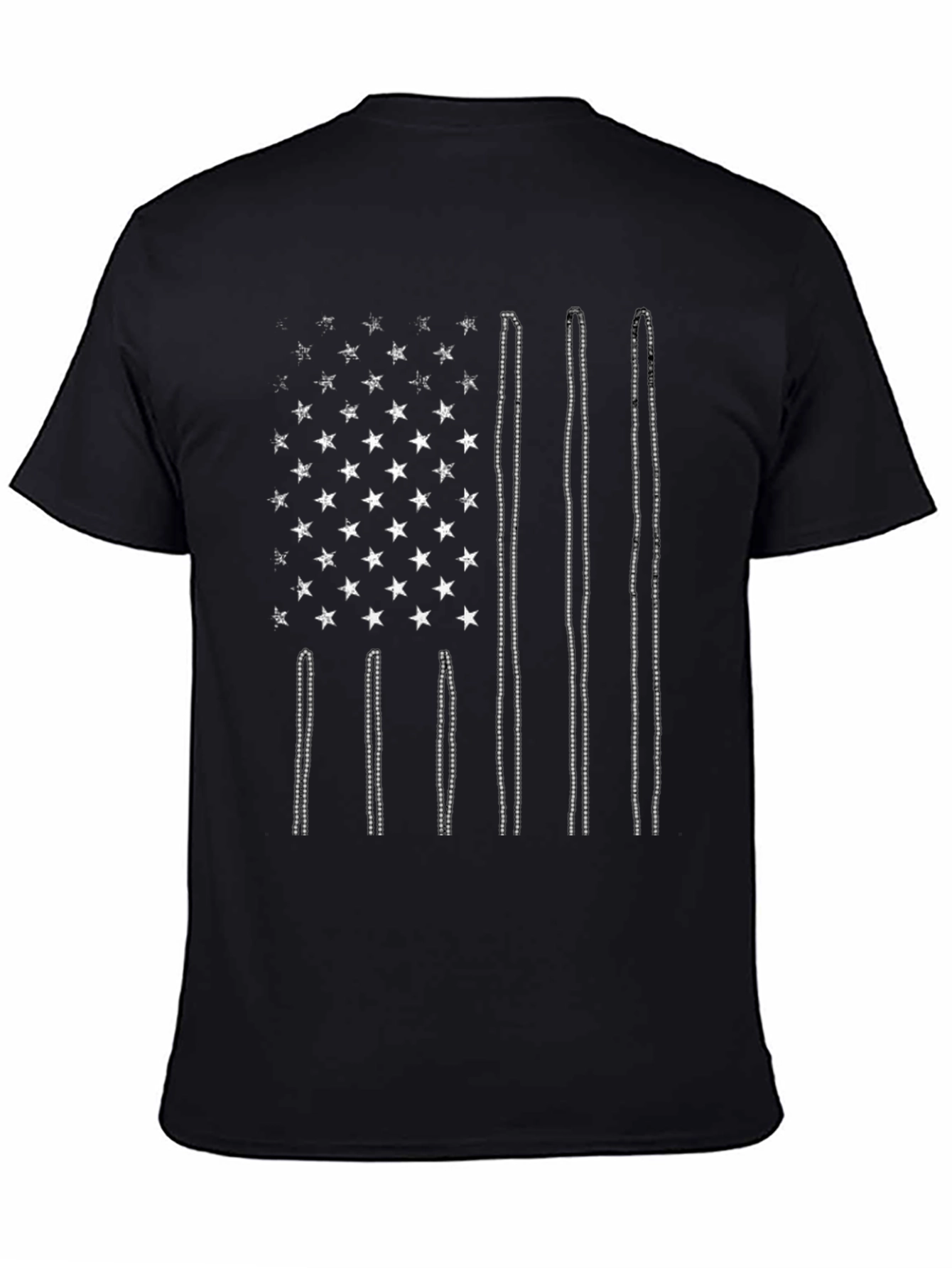 USA Flag Drum Sticks Graphic T-Shirt