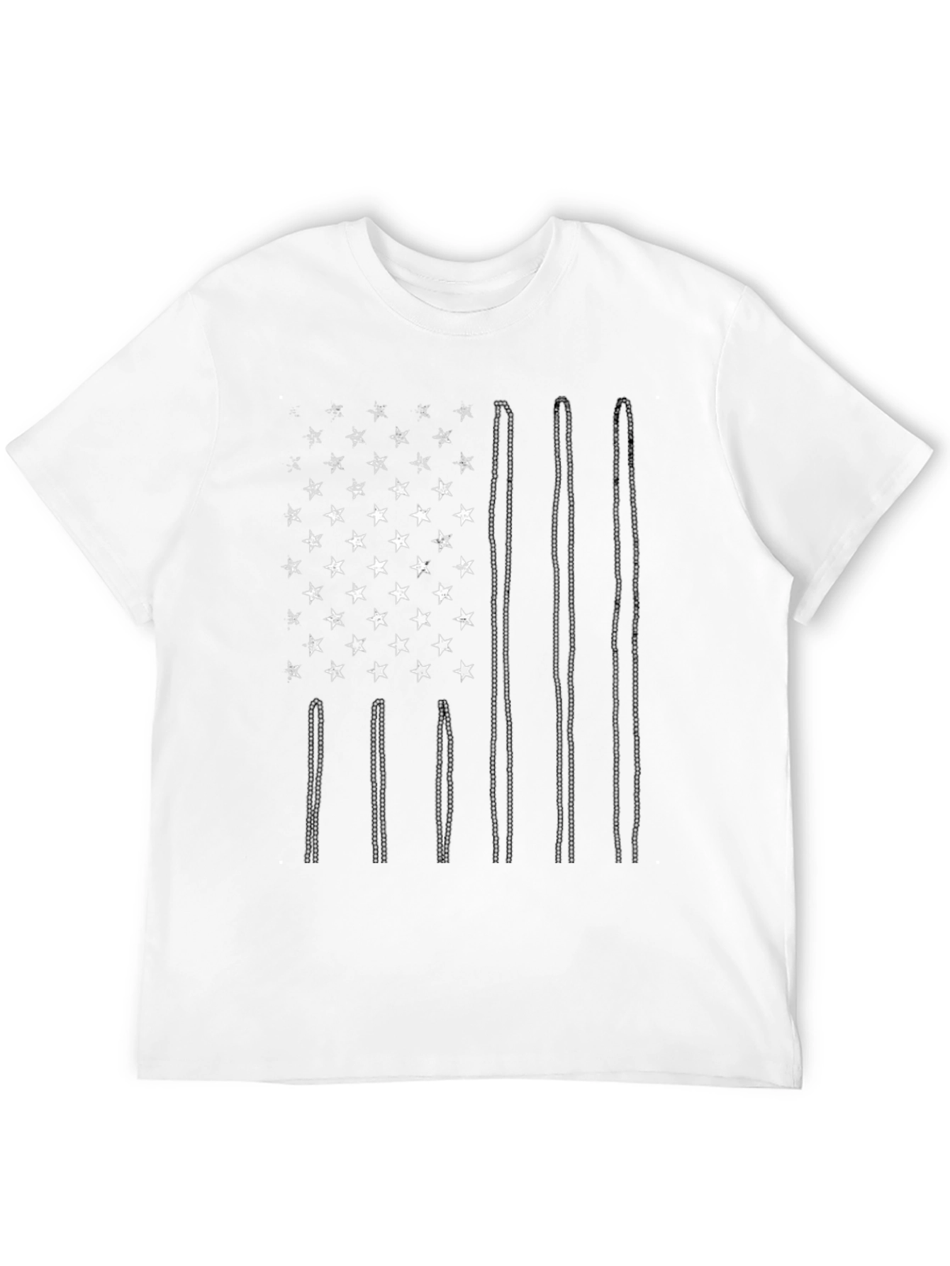 USA Flag Drum Sticks Graphic T-Shirt