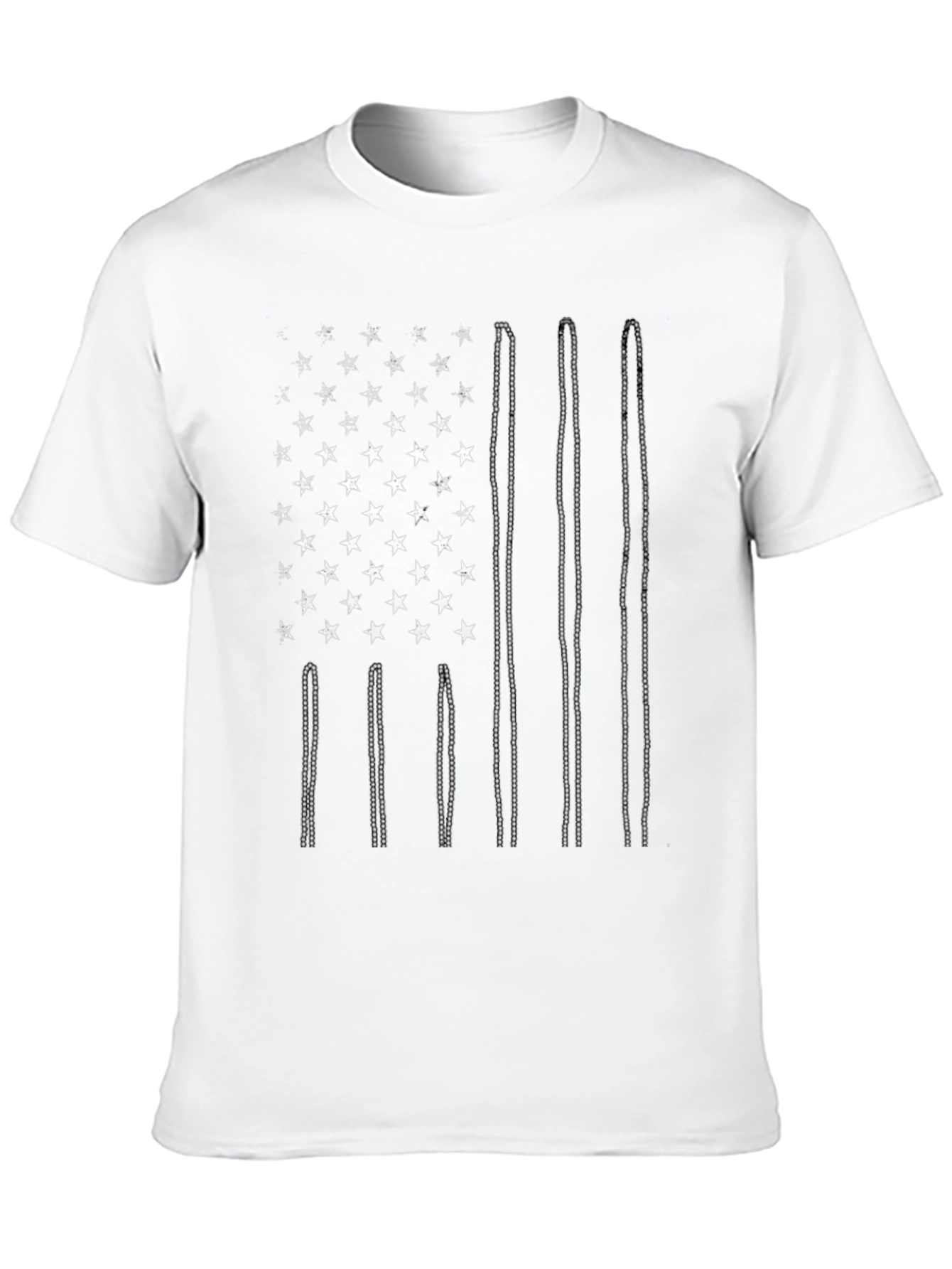 USA Flag Drum Sticks Graphic T-Shirt
