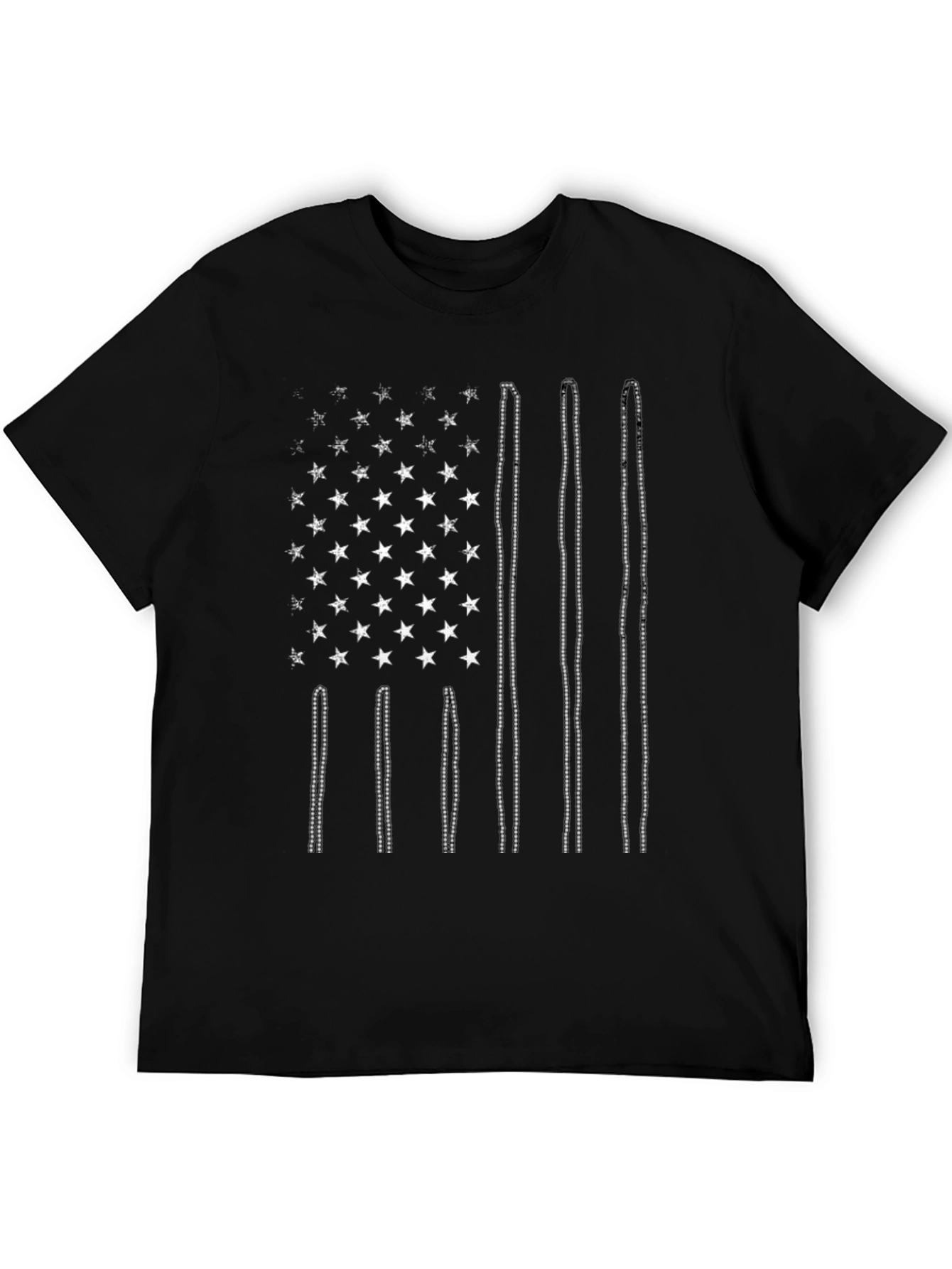 USA Flag Drum Sticks Graphic T-Shirt