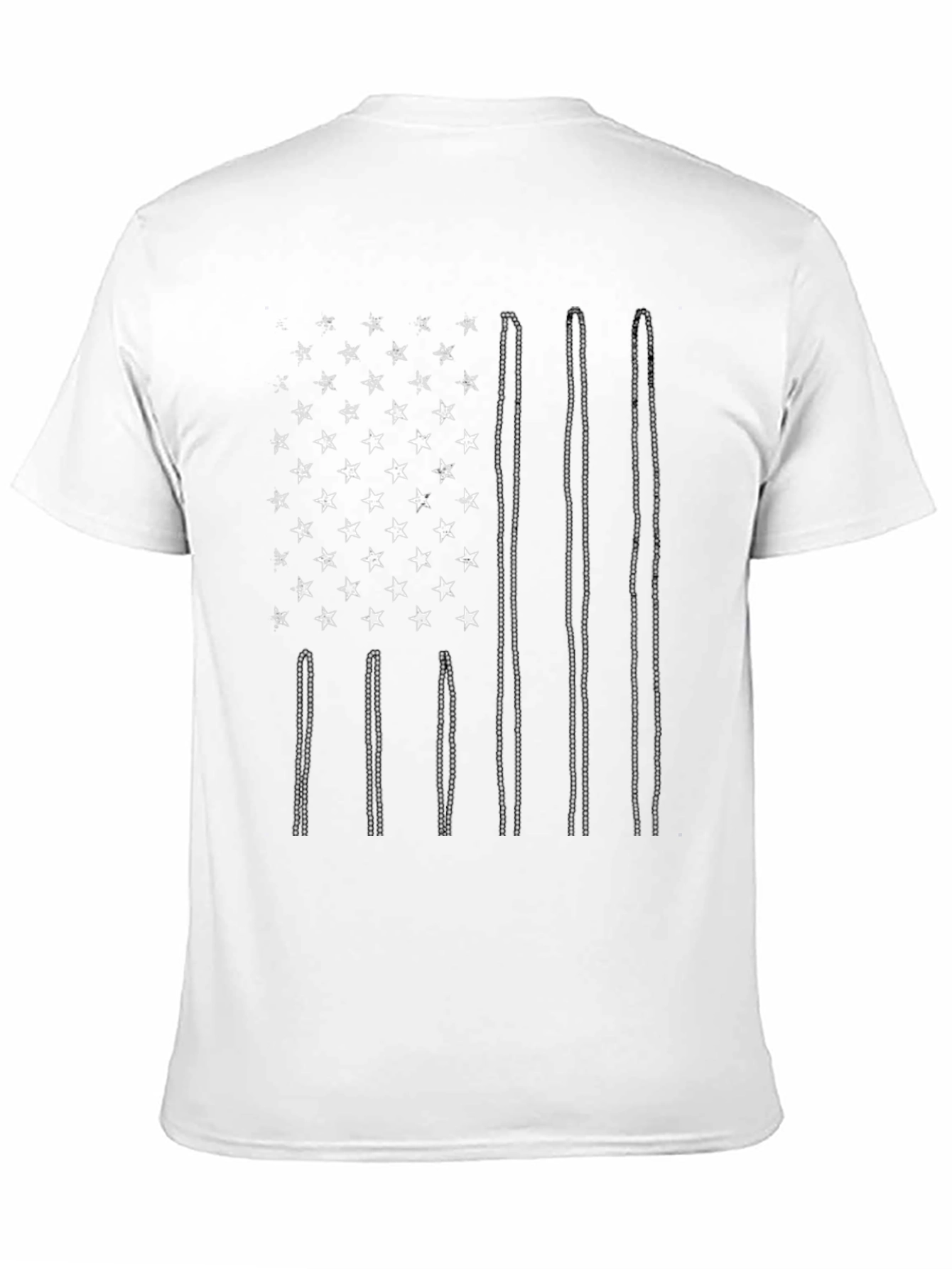 USA Flag Drum Sticks Graphic T-Shirt