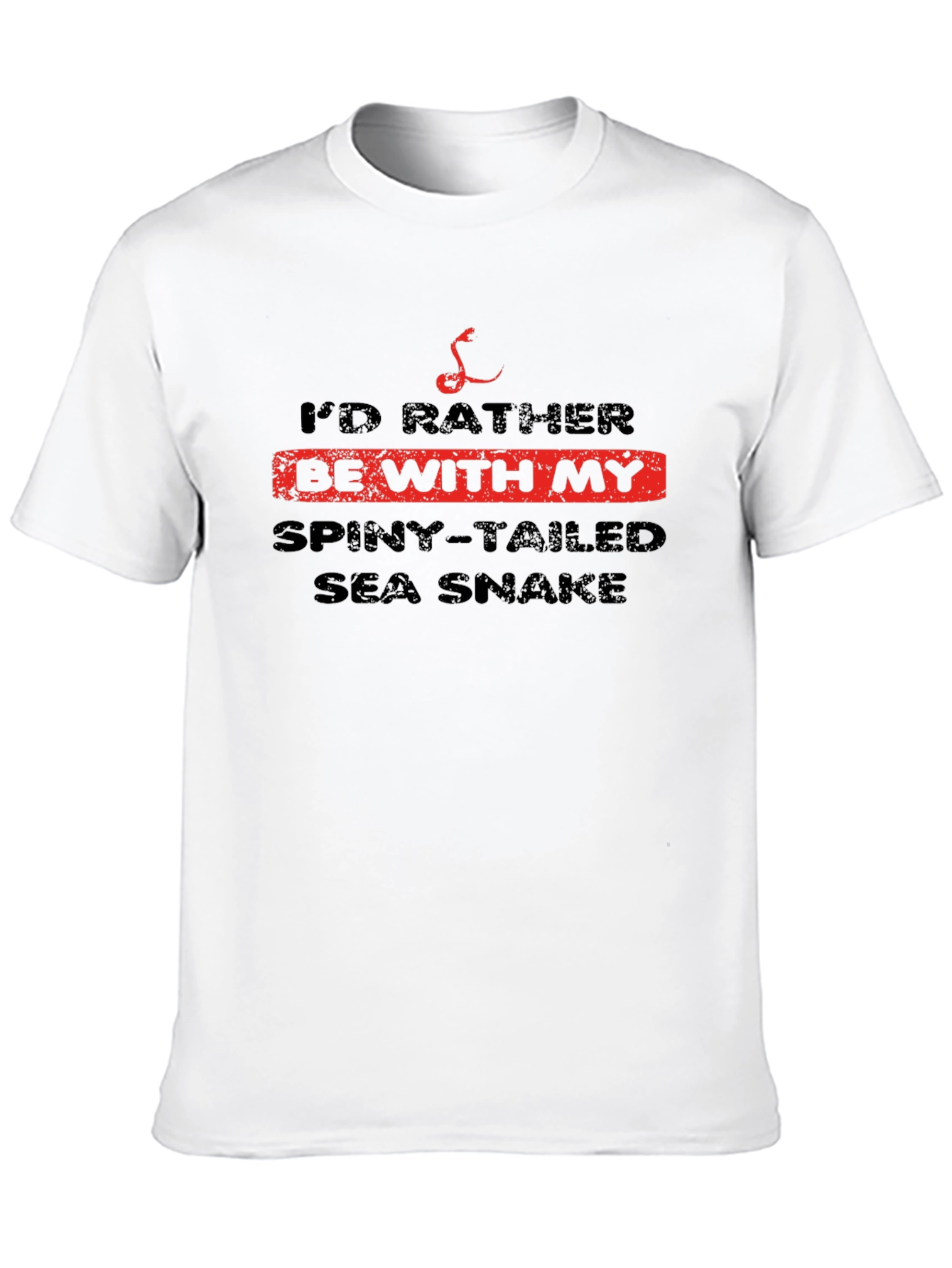 Spiny-Tailed Sea Snake Graphic Tee - Black
