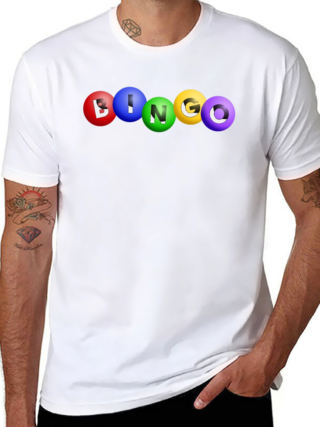 Bingo Balls Graphic Tee - Lucky Game T-Shirt