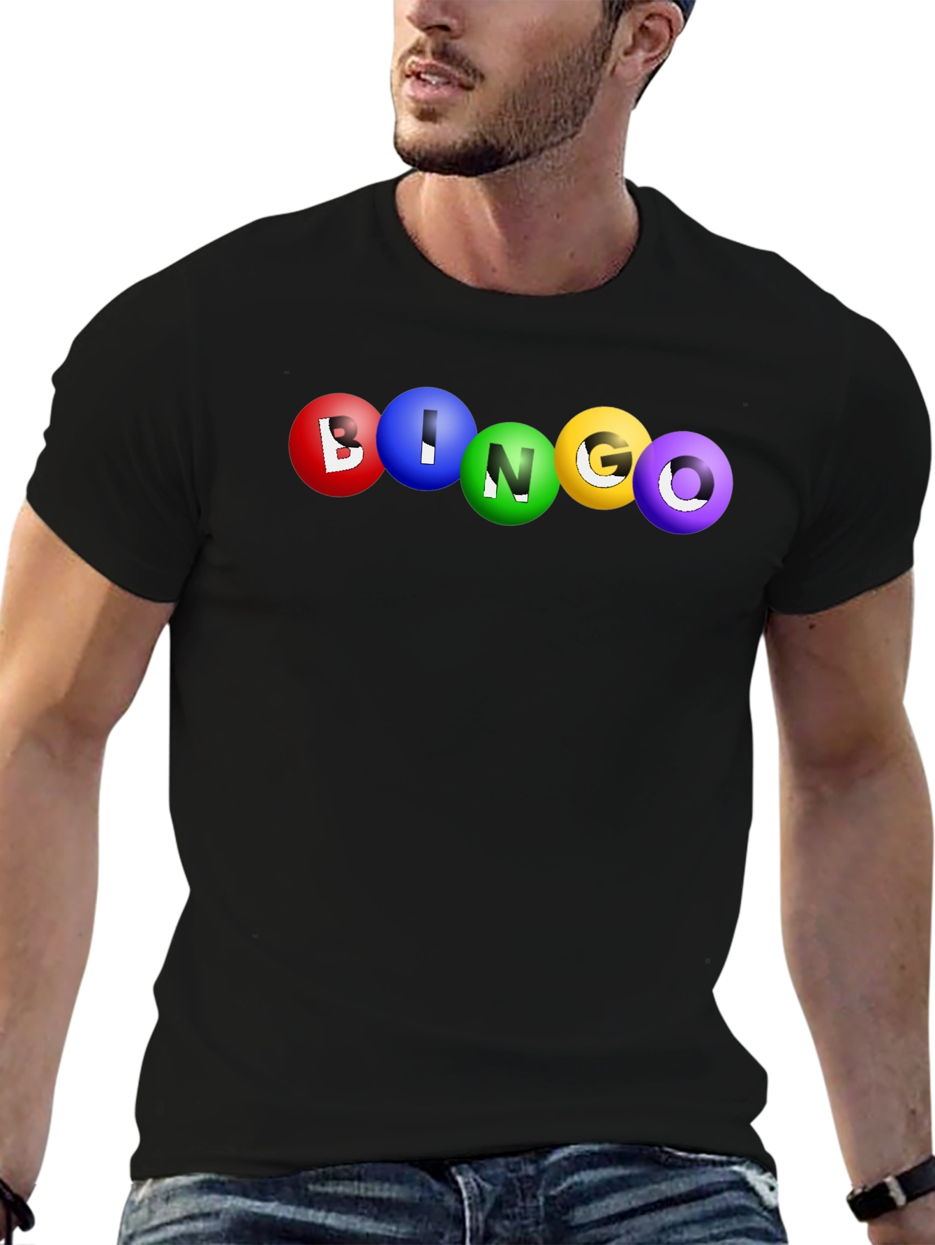Bingo Balls Graphic Tee - Lucky Game T-Shirt