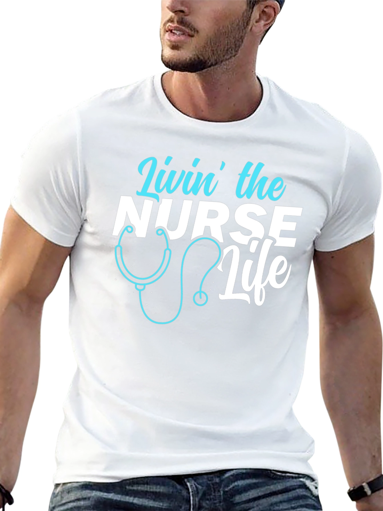 Livin the Nurse Life Graphic T-Shirt