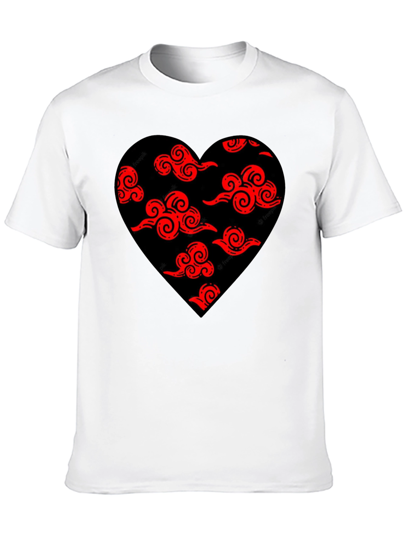 Akatsuki Cloud Heart Black T-Shirt